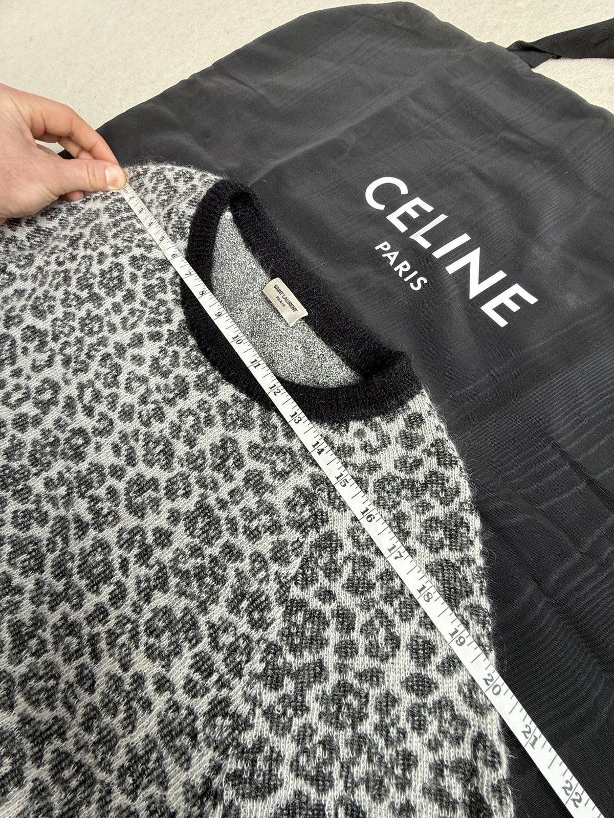 Saint Laurent Paris SS16 Saint Laurent leopard sweater Hedi Slimane grail L Size US L / EU 52-54 / 3 - 7 Thumbnail