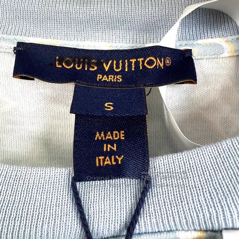 Louis Vuitton Louis Vuitton Blue Round Neck Full Print Mid-Waist Slim Mi Size S / US 4 / IT 40 - 4 Thumbnail