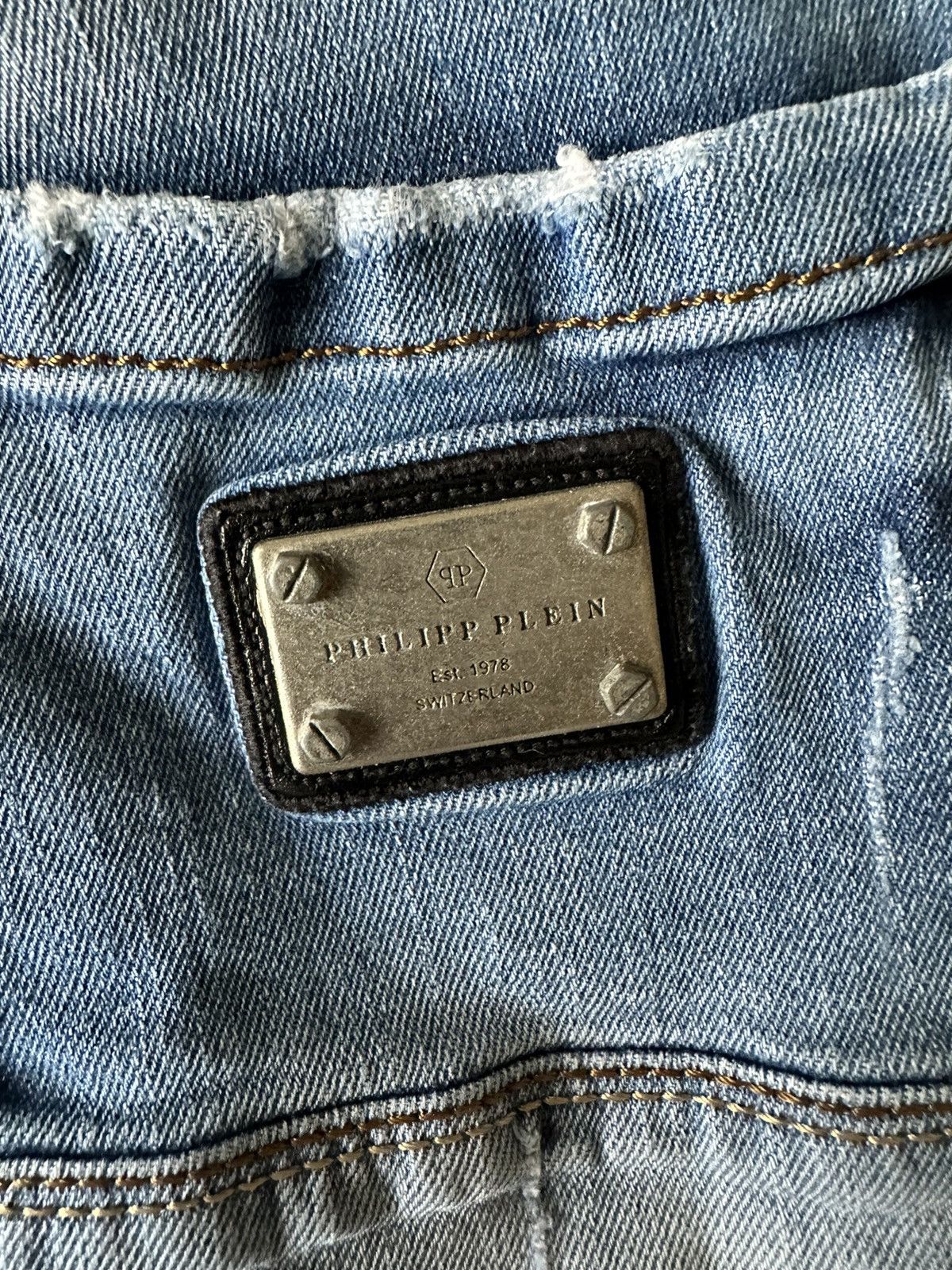 Philipp Plein × Vintage Philipp Plein Jeans Vintage Size US 31 - 14 Thumbnail
