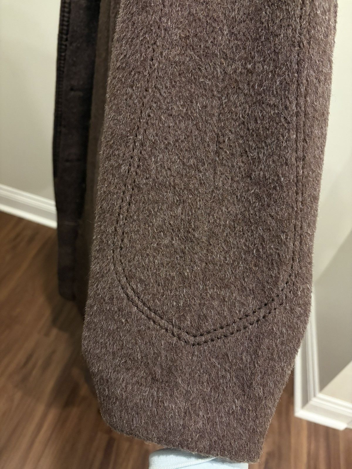 Vintage Llama wool brown coat with tortoise shell buttons Size M / US 6-8 / IT 42-44 - 9 Thumbnail