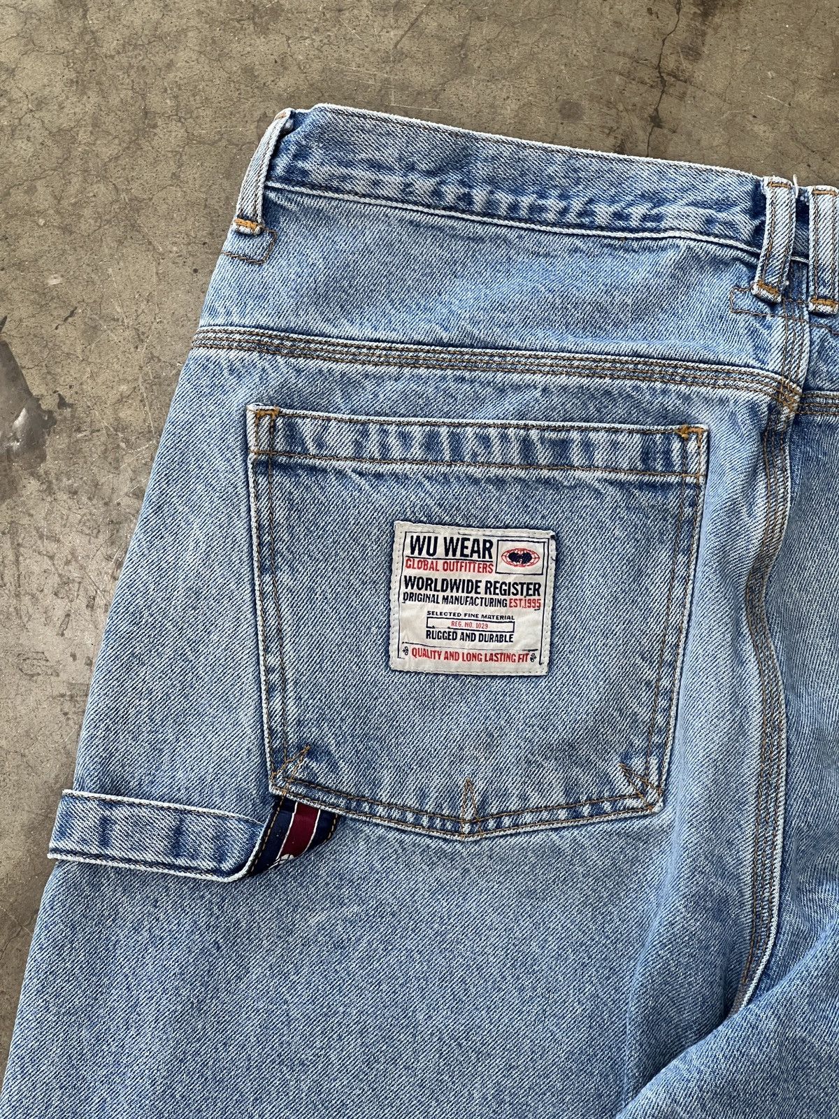 Vintage × Wu-Tang Clan Vintage Wu Tang Wu Wear Carpenter Work Jeans 36 x 32 Size US 36 / EU 52 - 5 Thumbnail