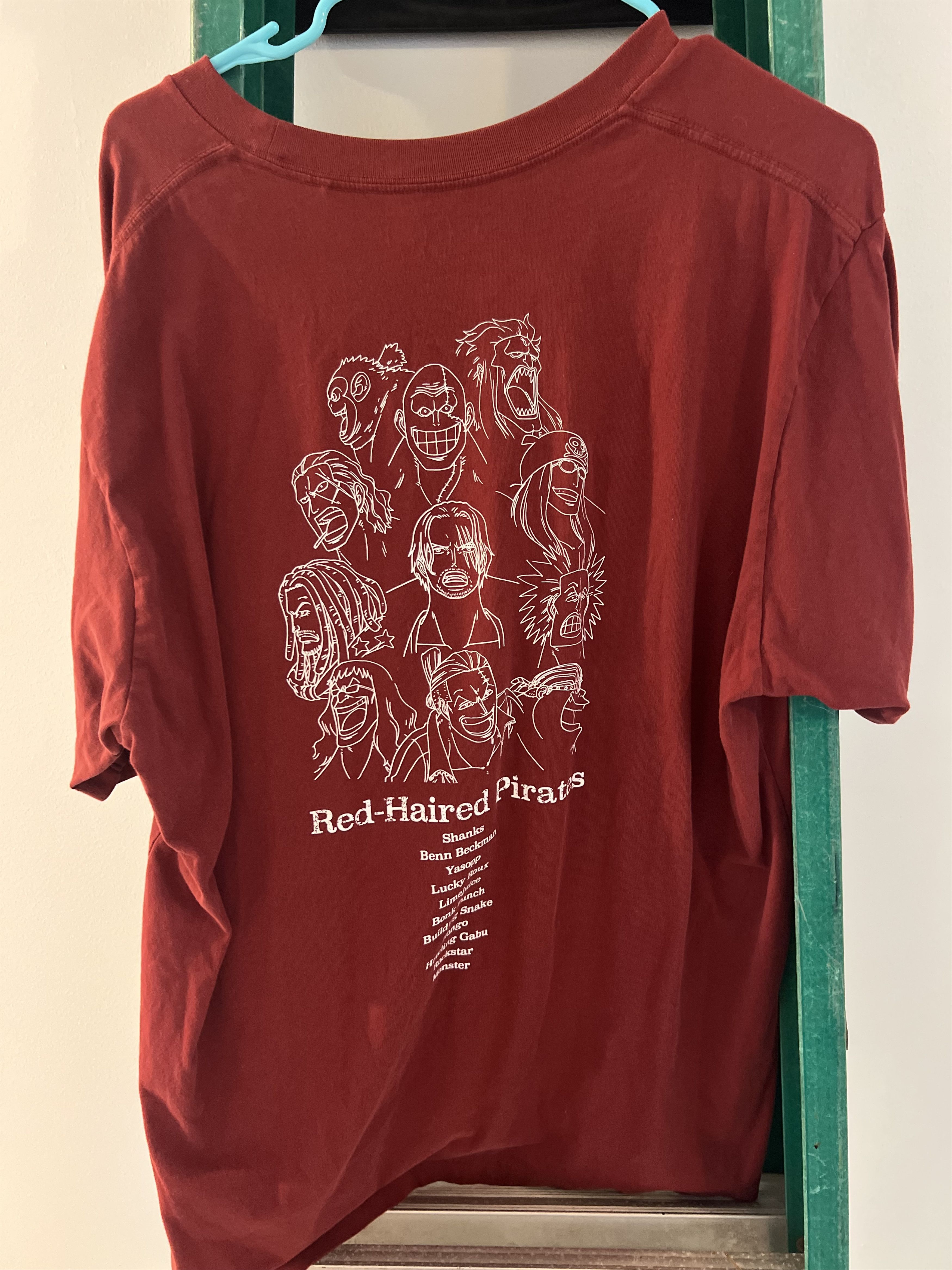 Uniqlo Uniqlo One Piece Collab “Red Shank Pirates Tee” Size US XL / EU 56 / 4 - 1 Thumbnail