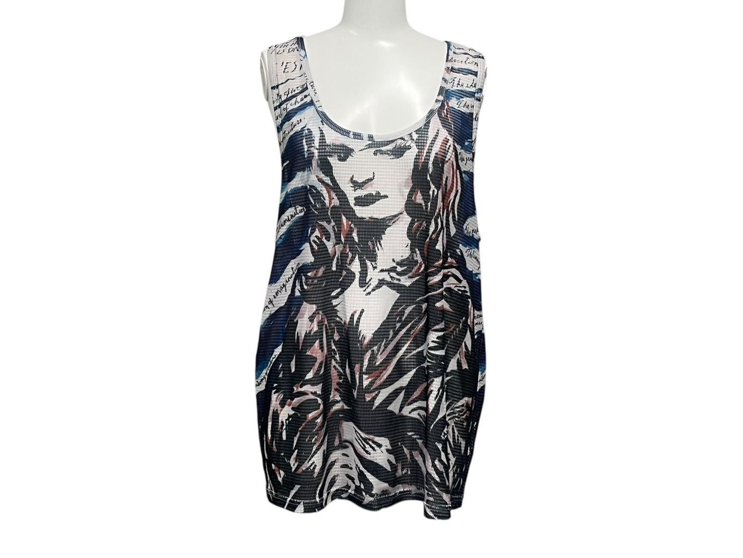 Dior dior raymond pettibon all-over mesh tank top Size US L / EU 52-54 / 3 - 1 Thumbnail