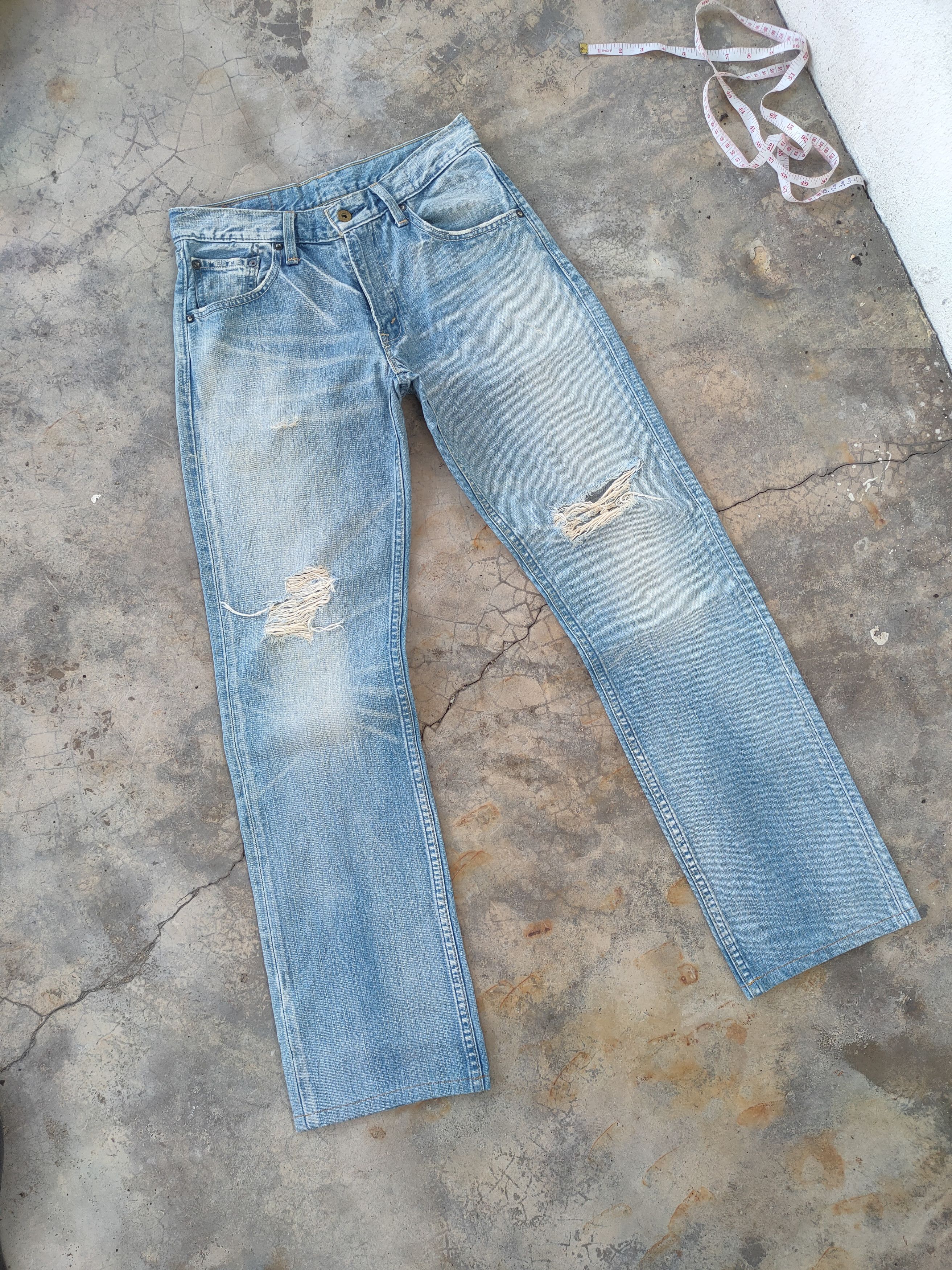 Levi's Vintage Clothing # LEVIS 502 VINTAGE FADED RIPPED JEANS DENIM PANTS Size US 30 / EU 46 - 3 Thumbnail