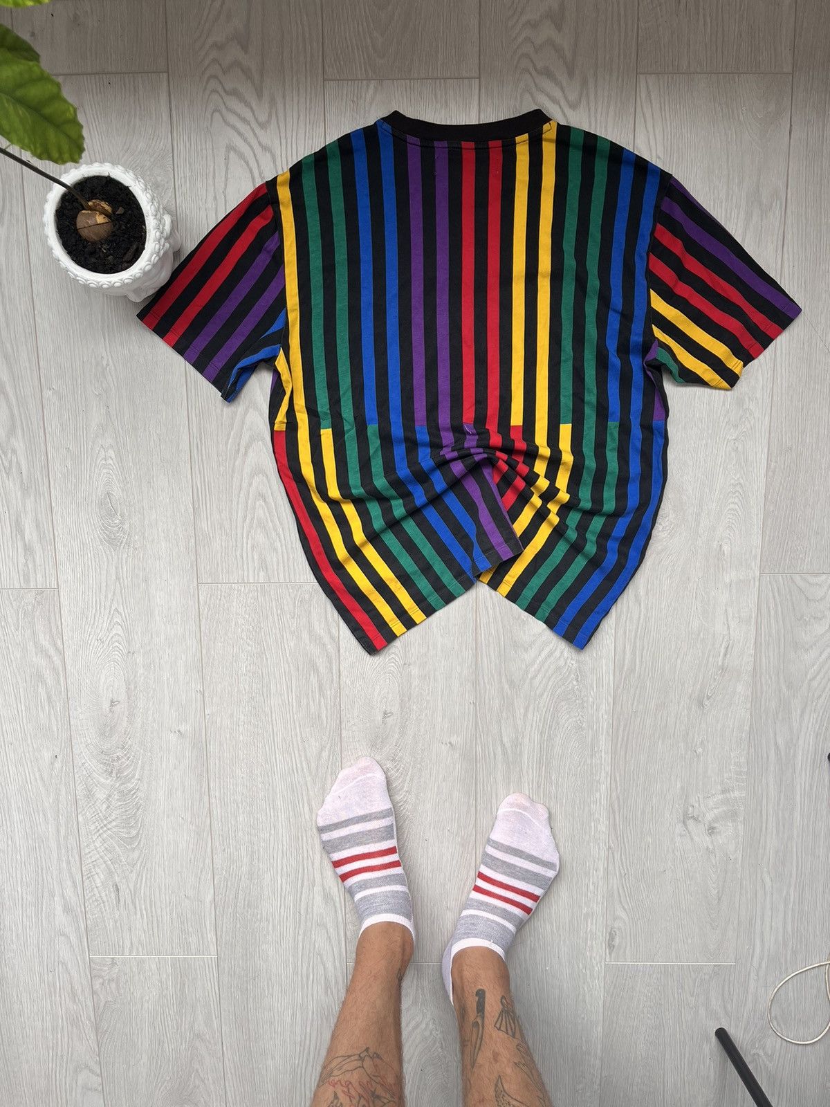 Guess × J Balvin Guess J Balvin striped multicolour retro style t shirt Size US M / EU 48-50 / 2 - 2 Thumbnail