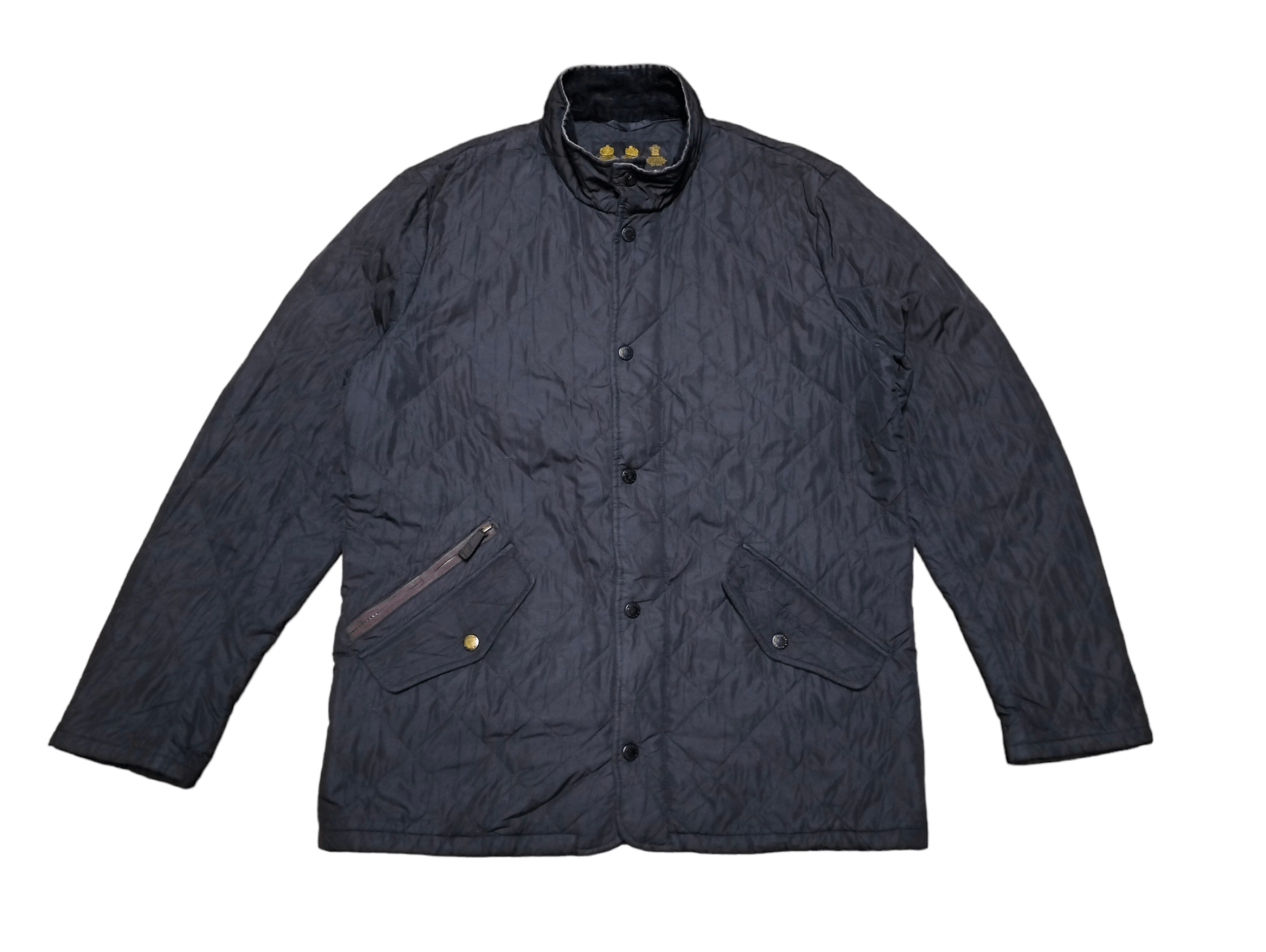 Barbour Vintage Barbour Quilted Zipper Button Jacket Sunfaded Size US M / EU 48-50 / 2 - 1 Thumbnail