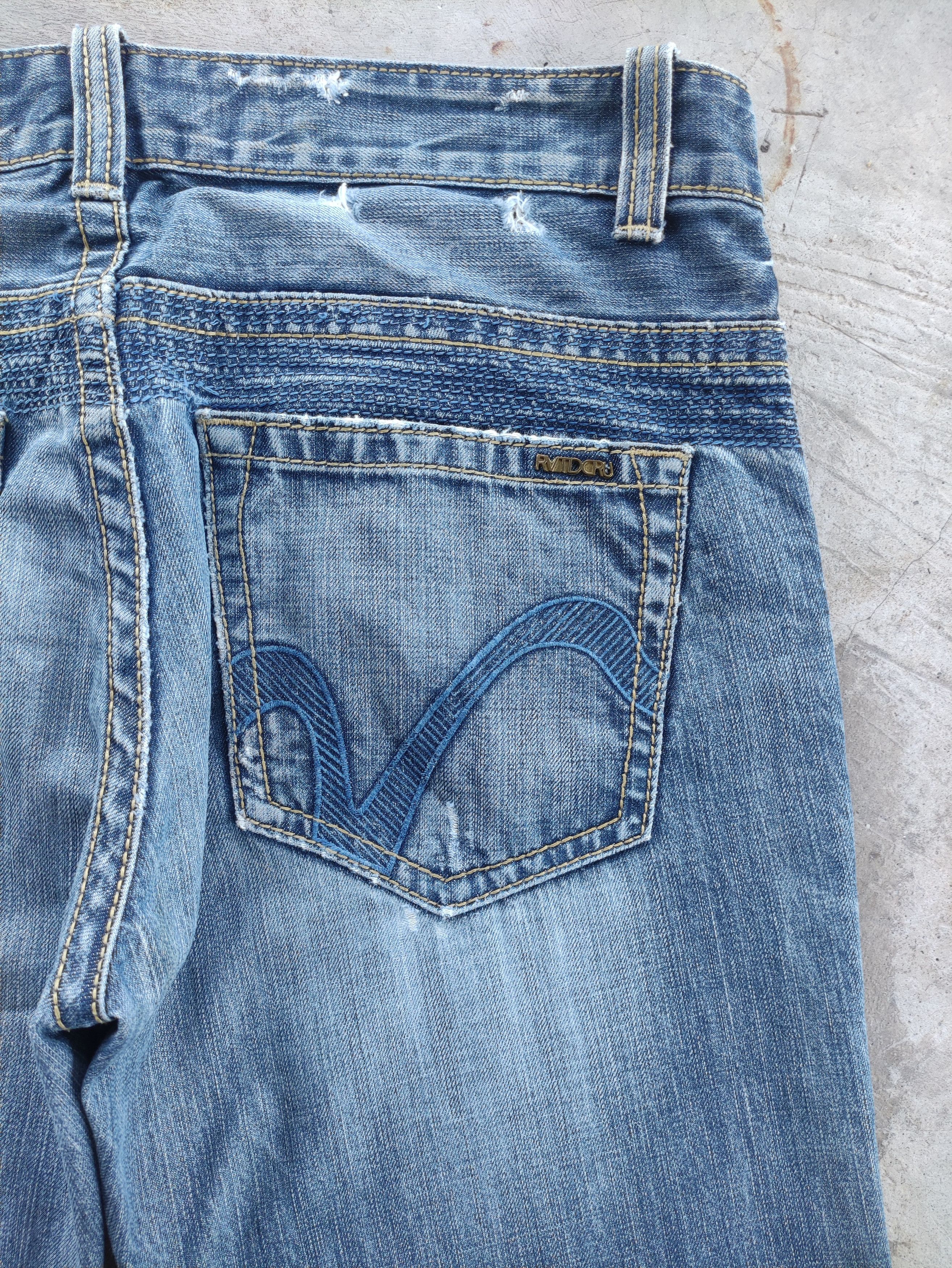 Japanese Brand Vintage Rivet De Cru Button Baggy Jean Distressed Faded Size US 40 / EU 56 - 12 Thumbnail