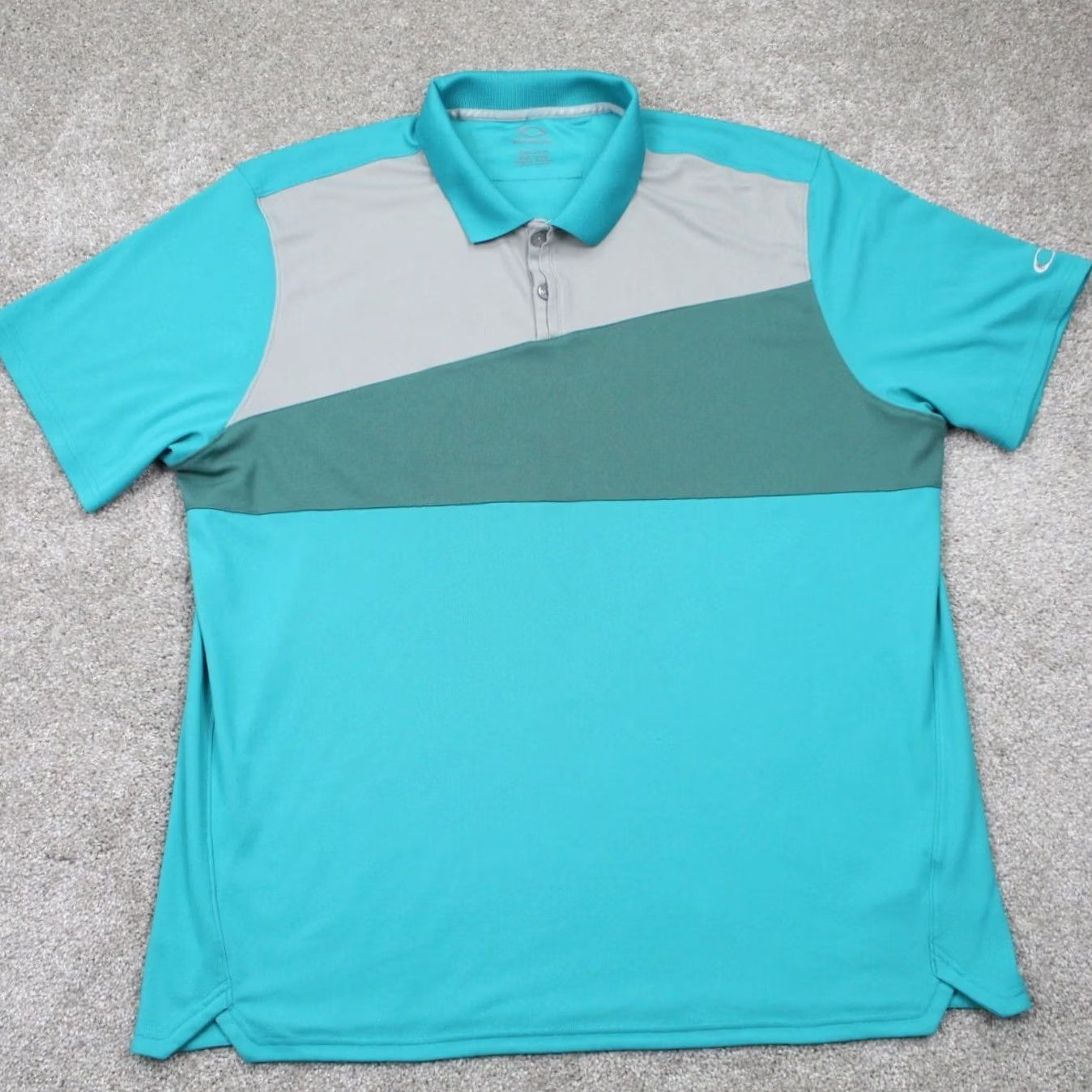 Oakley Oakley Polo Shirt Mens 2XL XXL Green Hydrolix Regular Fit Short Sleeve Polo Shirt Mens Green Hydrolix Regular Fit Short Sleeve Size US XXL / EU 58 / 5 - 2 Thumbnail