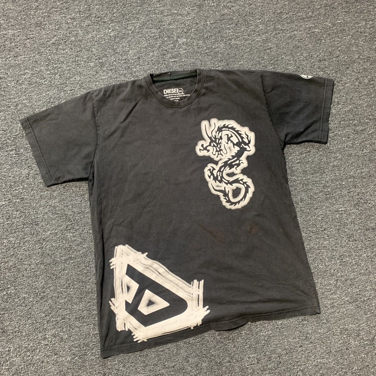 Diesel × Vintage Vintage Diesel y2k Big Logo T-Shirt Size US XXL / EU 58 / 5 - 4 Thumbnail