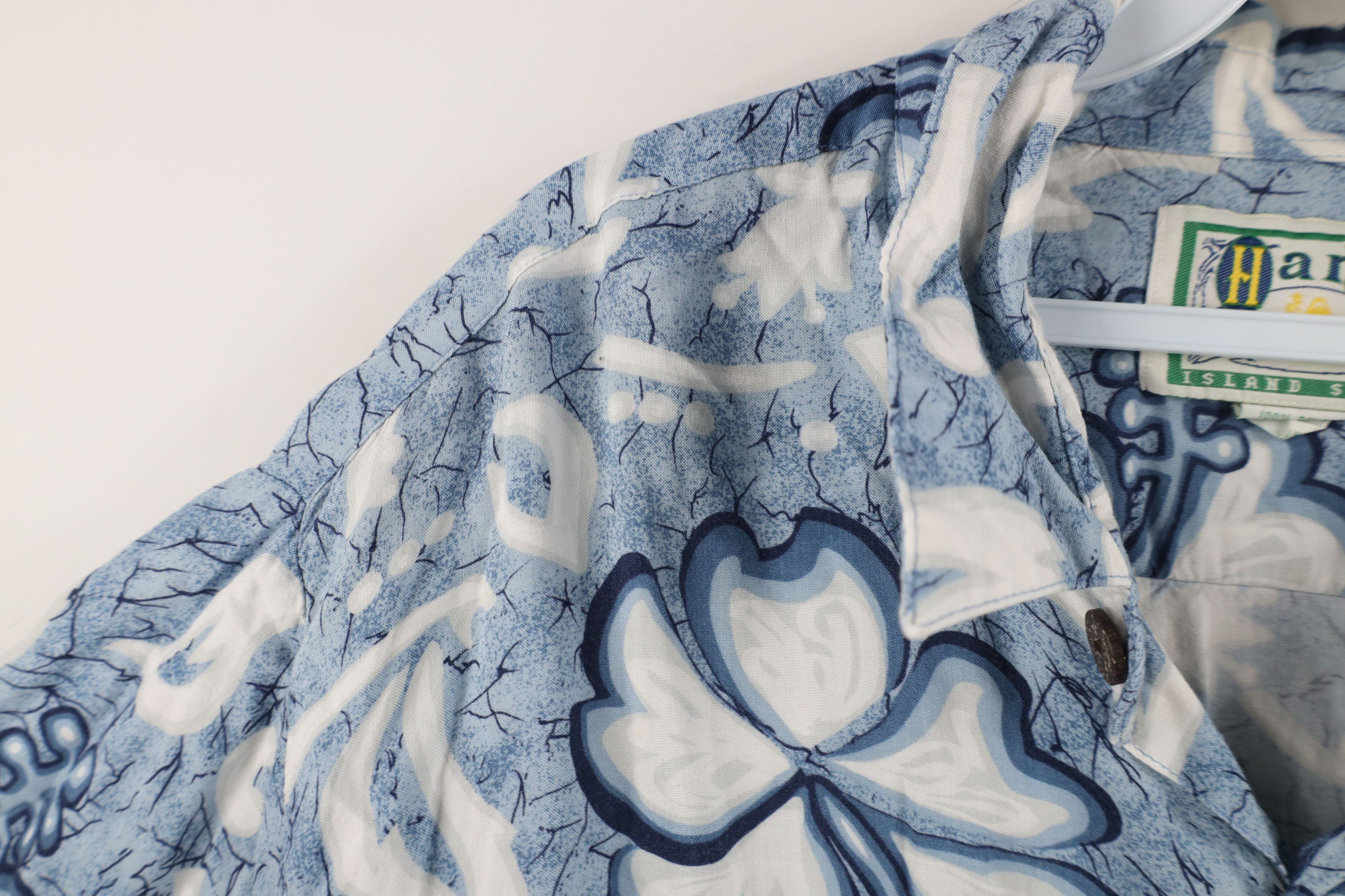 Vintage Vintage 90s Streetwear Flower Luau Hawaiian Button Shirt Size US XL / EU 56 / 4 - 6 Thumbnail