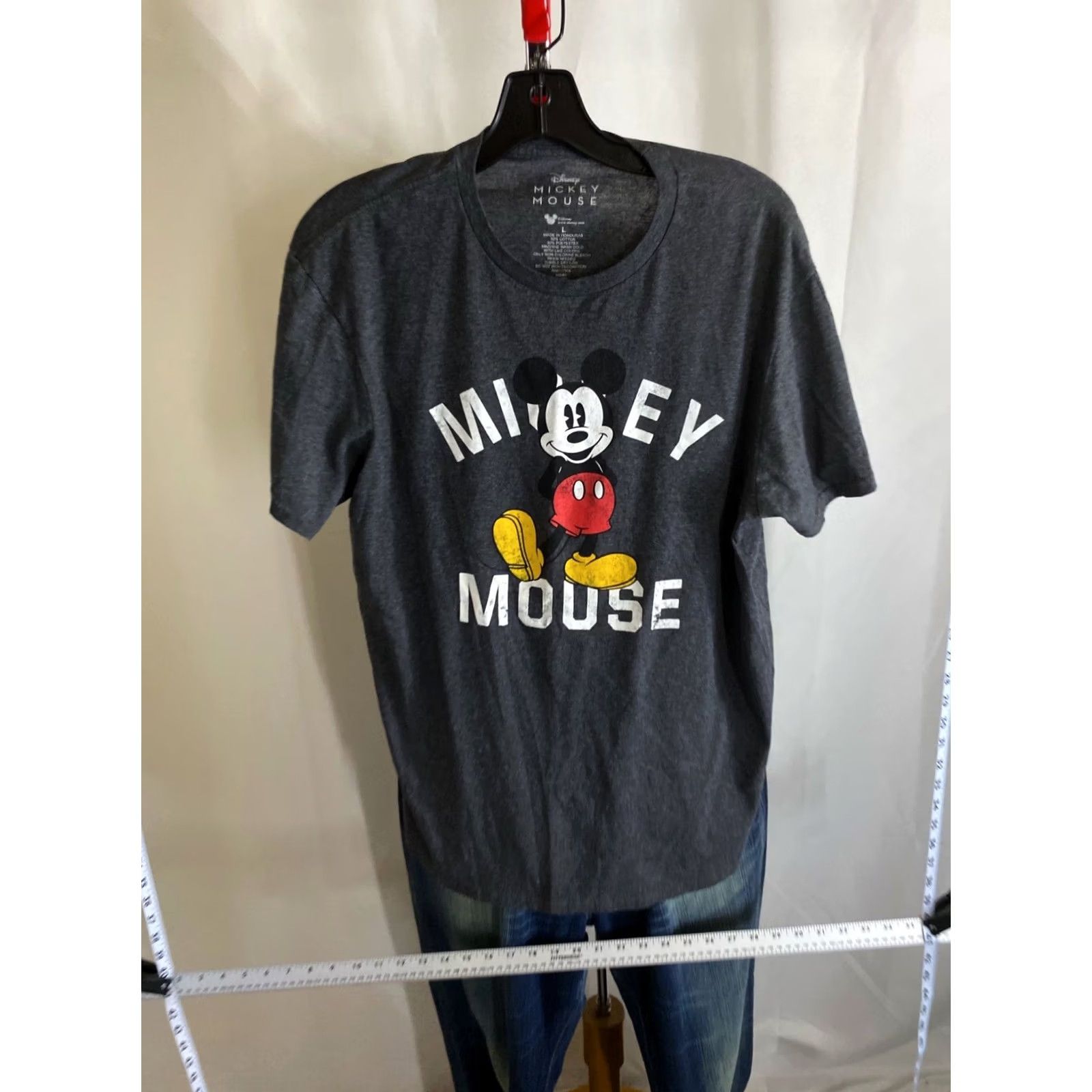 Disney Disney Mickey Mouse T-Shirt Mens Large L Retro Happy Tee Slim Shirt Sharp Color Size US L / EU 52-54 / 3 - 4 Thumbnail