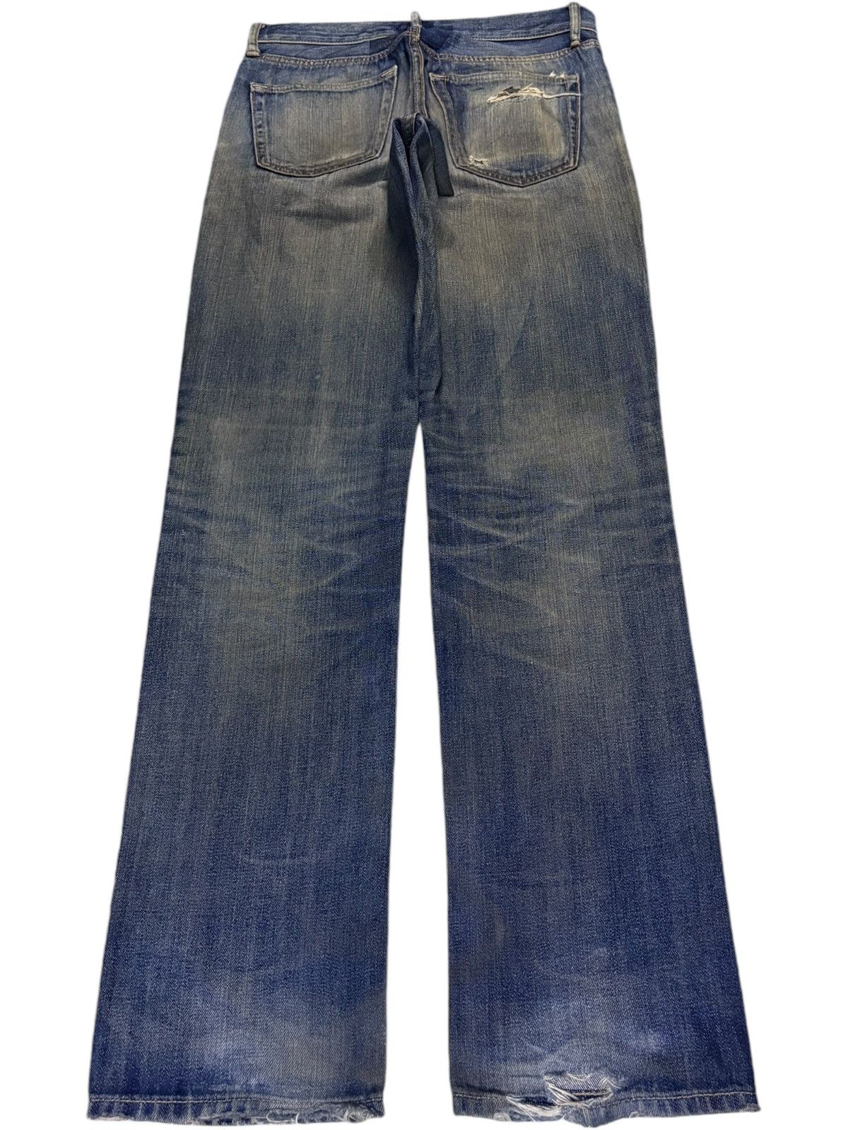 Uniqlo SALES🔥Vintage Japanese Uniqlo Mud Wash Distressed Jeans Size US 31 - 2 Thumbnail