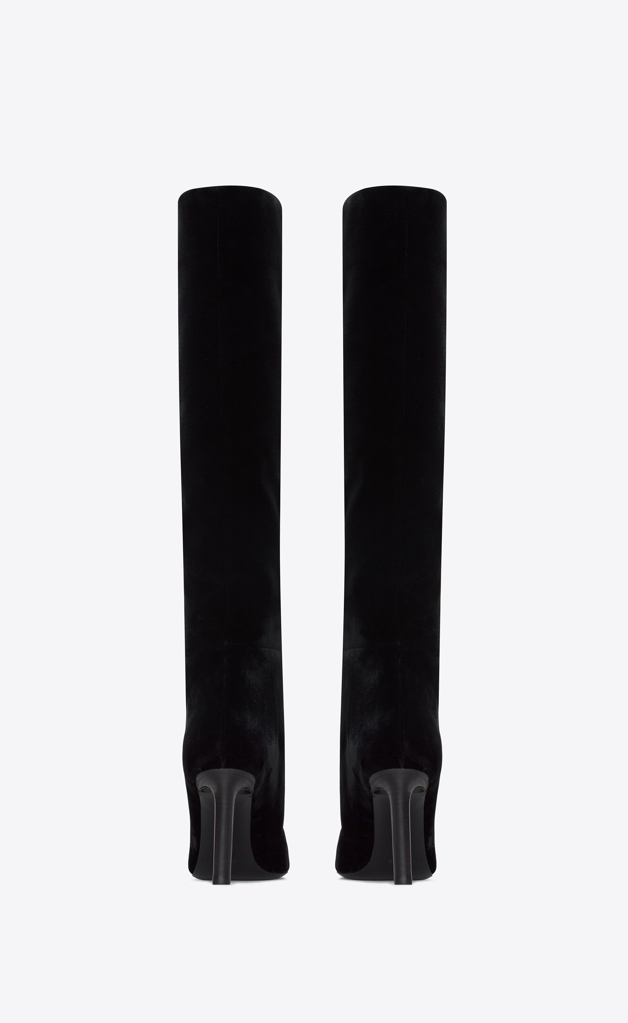 Saint Laurent Paris o1s1wg111224 Kidd Boots in Velvet in Black Size US 7 / IT 37 - 3 Thumbnail