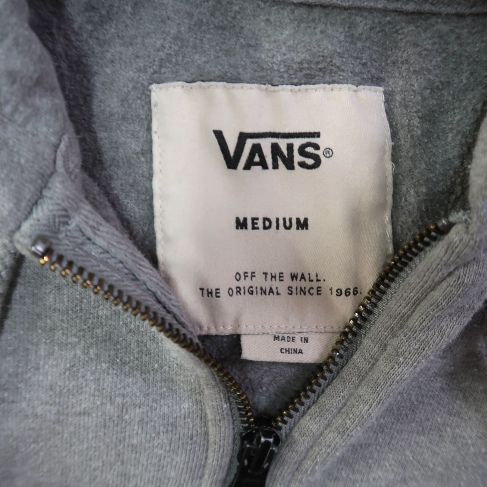 Vans VANS Hoodie Men’s Medium Gray Full Zip Hoodie Long Sleeve Size US M / EU 48-50 / 2 - 3 Thumbnail