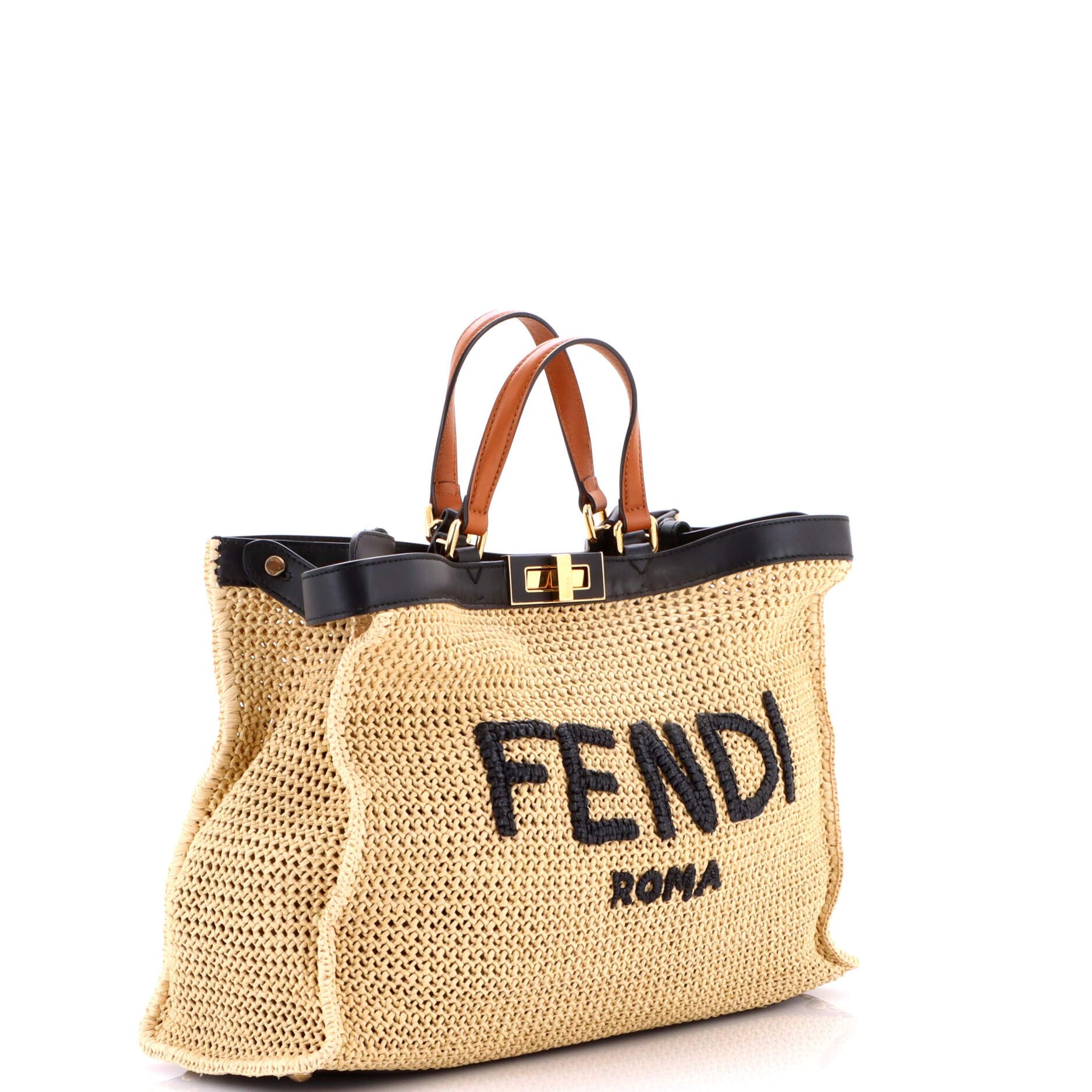 Fendi Peekaboo X-Tote Raffia Medium Size ONE SIZE - 1 Thumbnail