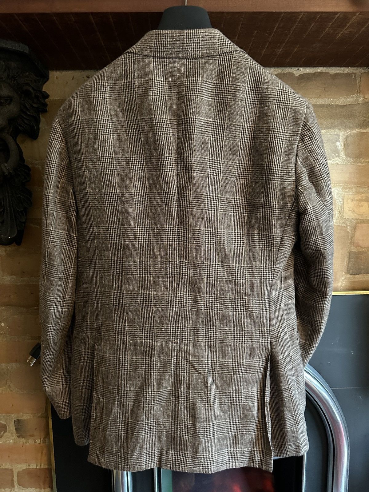 Spier & Mackay Spier & Mackay Brown Checked Slim Sportcoat 38R Size 38R - 2 Thumbnail
