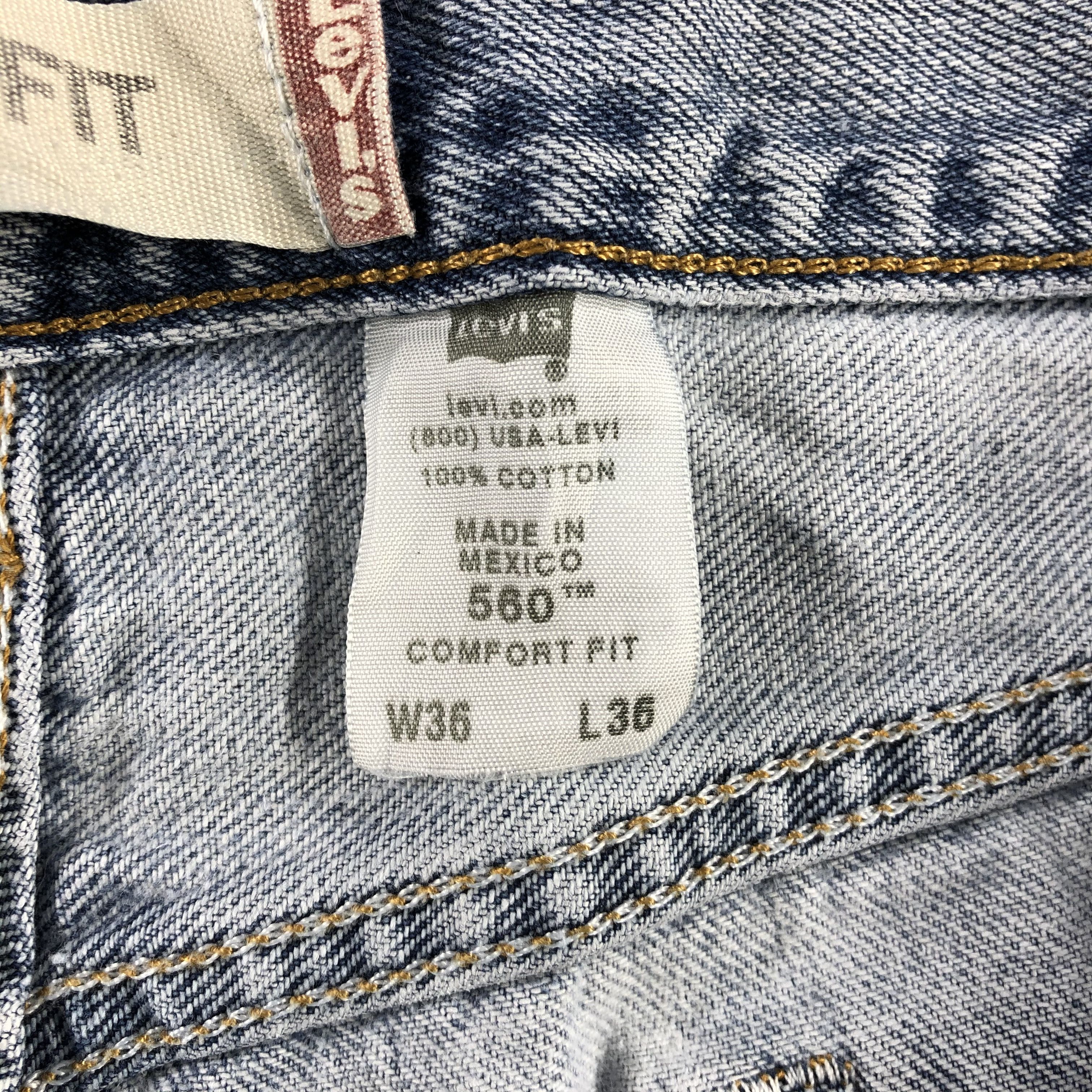 Levi's × Vintage Vintage Light Wash Levis 560 Jeans-JM3004 Size US 37 - 12 Thumbnail