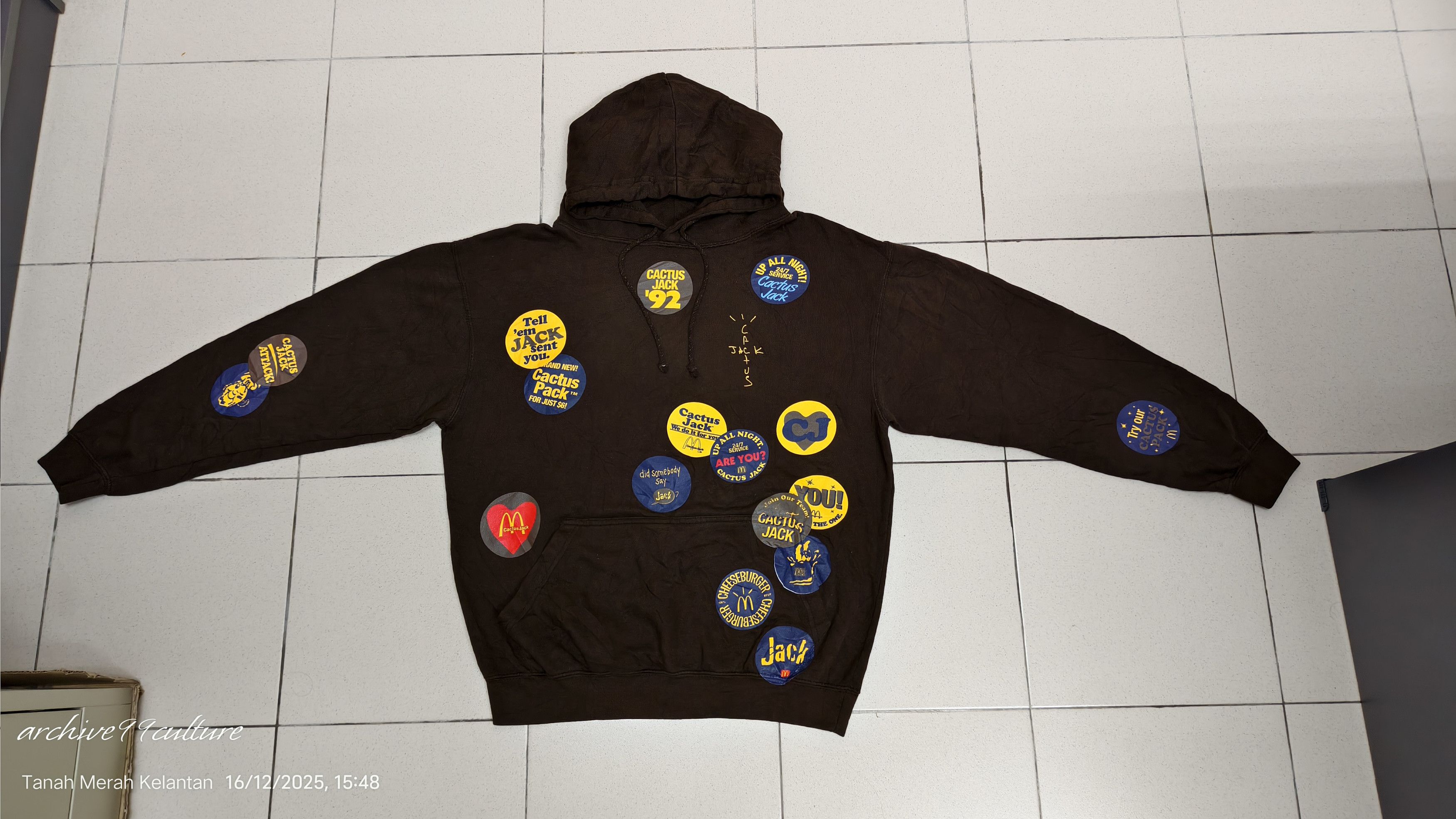 Travis Scott Travis Scott X McDonald’s Cactus Jack Sticker Bomb Hoodie Size US M / EU 48-50 / 2 - 6 Thumbnail