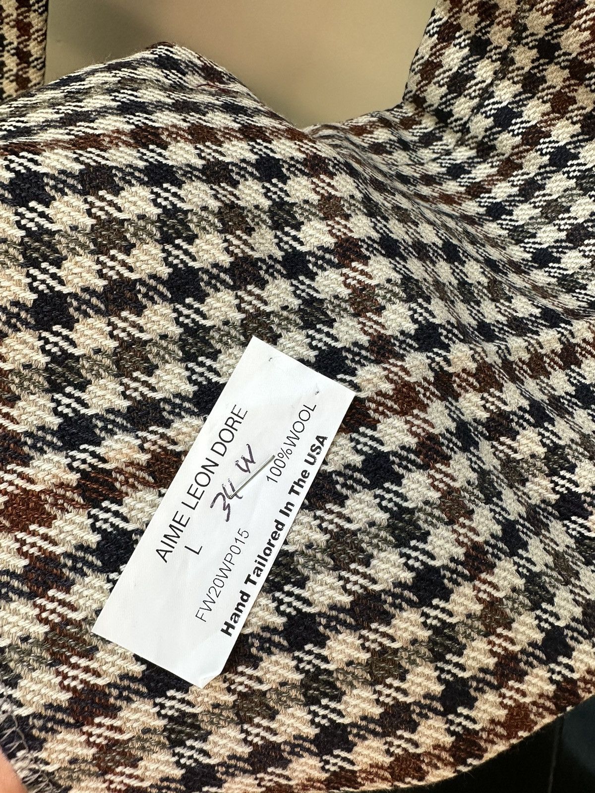 Aime Leon Dore × Loro Piana × Martin Greenfield Aime Leon Dore Loro Piana Zelander suit Pants Size 40L - 6 Thumbnail
