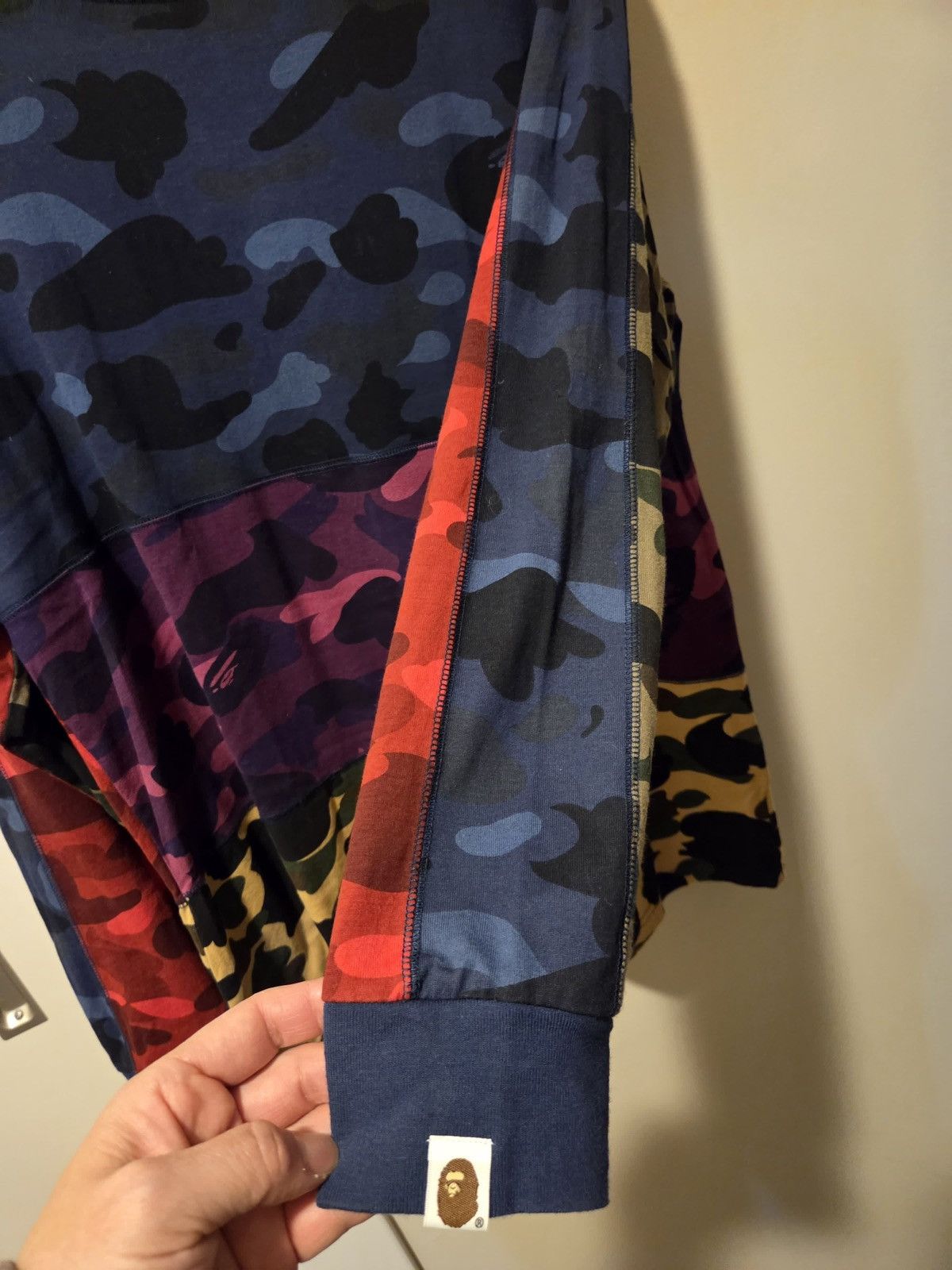 Bape BAPE Multi Camo Long Sleeve Shirt Size L Ape Head Logo Size US L / EU 52-54 / 3 - 3 Thumbnail