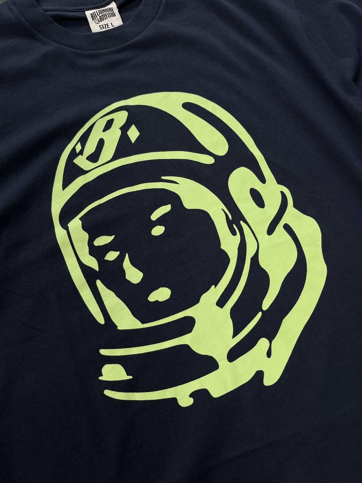 Billionaire Boys Club Rare Billionaire Boys Club BBC Helmet Print T-Shirt Navy L Size US L / EU 52-54 / 3 - 4 Thumbnail