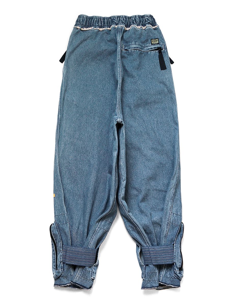 Kapital Kapital 12.5oz Broken Denim East Repairman Track Pants Size US 36 / EU 52 - 3 Thumbnail
