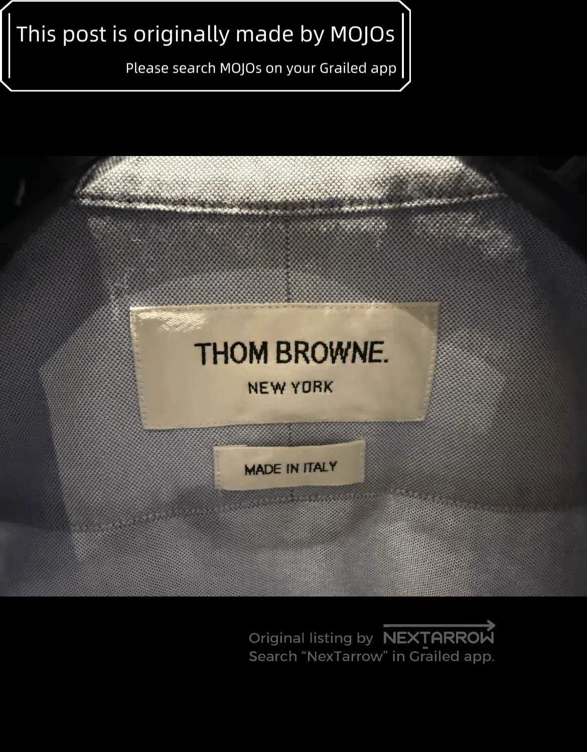 Thom Browne Sz 1 Thom Browne Disstressed Edge Oxford Shirt. Size US S / EU 44-46 / 1 - 3 Thumbnail