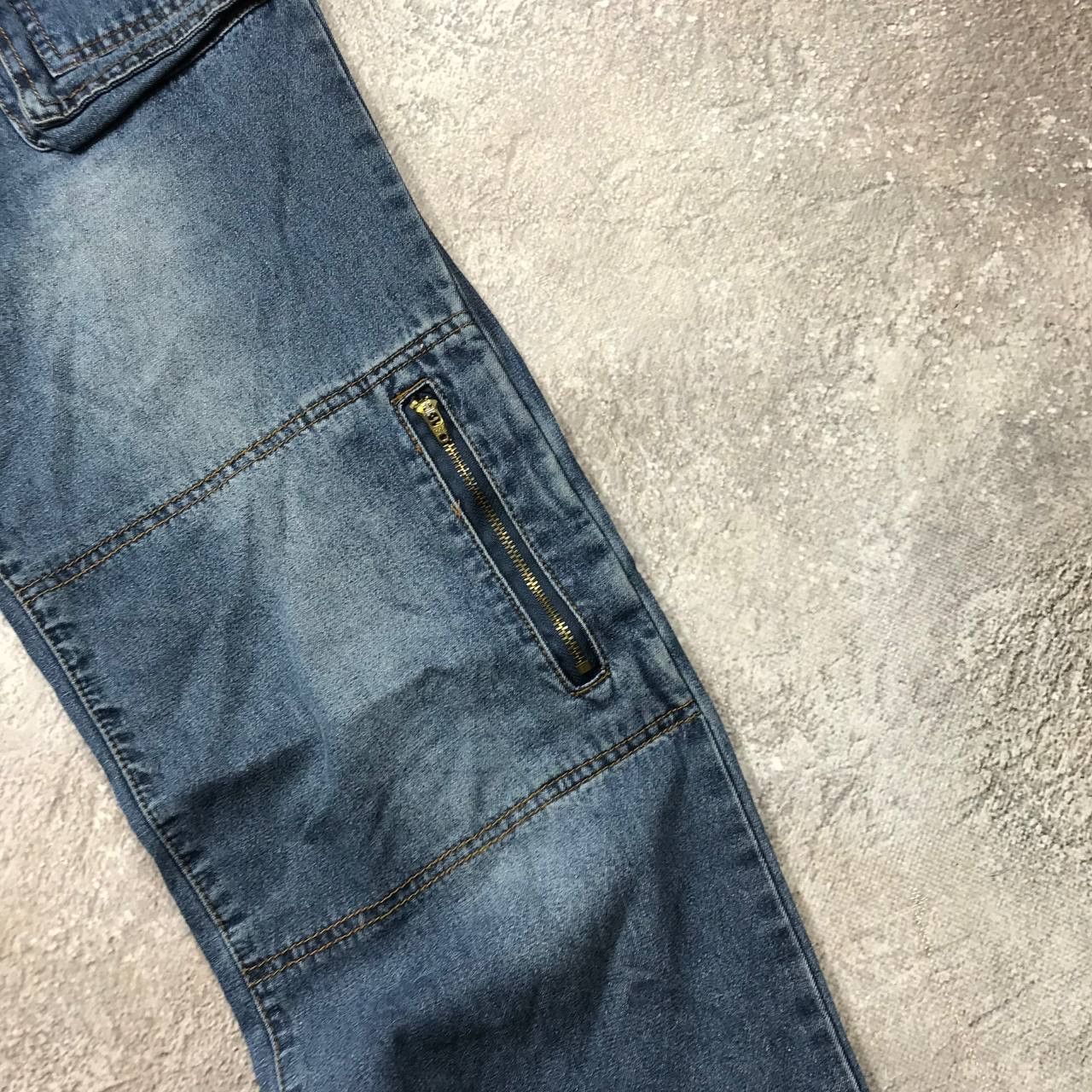 Vintage Vintage Y2K Baggy Cargo Distressed Jeans Skate Streetwear 29 Size 29" - 3 Thumbnail