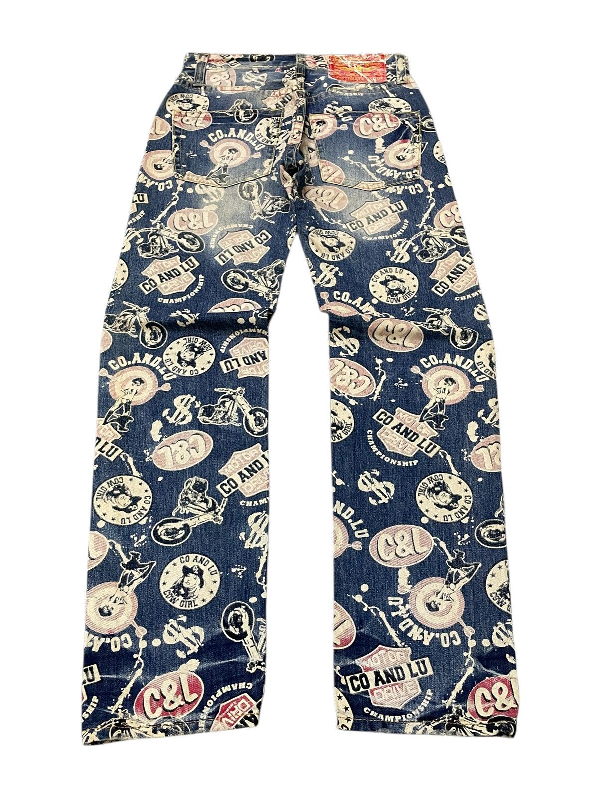 Hysteric Glamour Hysteric Glamour Style Co&Lu Japan All Over Print Jeans Size US 30 / EU 46 - 2 Thumbnail