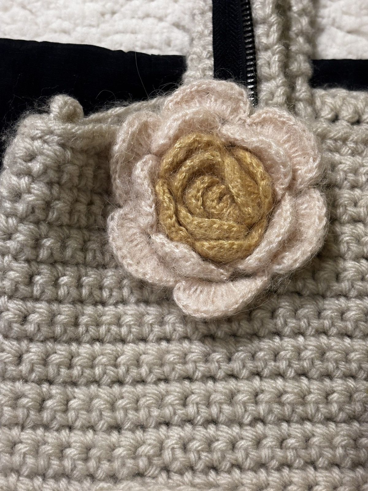 Other Cream colored crochet bag1919 Size ONE SIZE - 2 Thumbnail