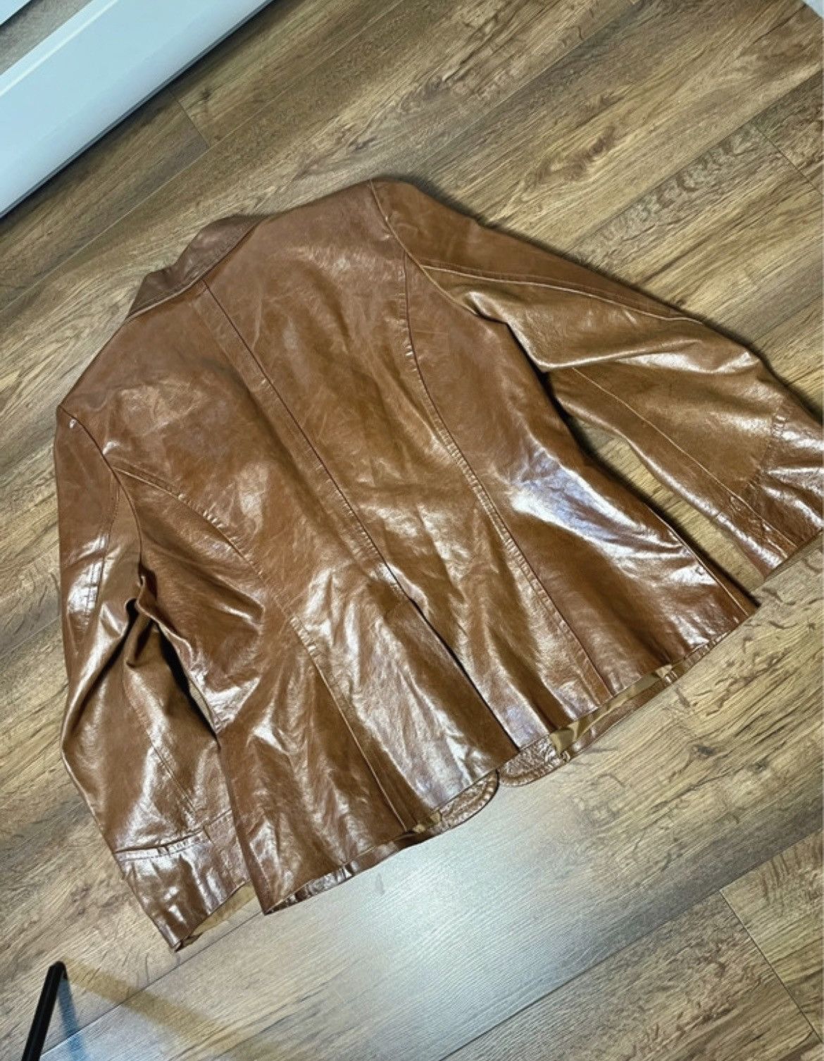 Vintage Vintage Women's Leather Jacket Keenan Leather Size L / US 10 / IT 46 - 5 Thumbnail