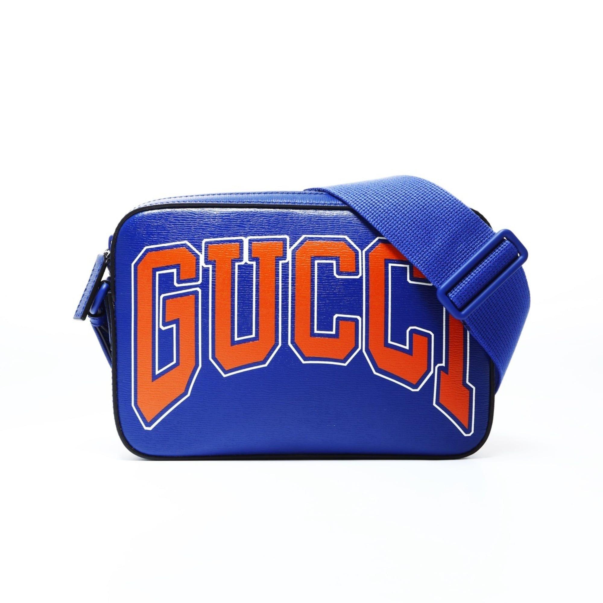 Gucci Gucci Interlocking G Print Shoulder Bag in Blue Size ONE SIZE - 1 Thumbnail
