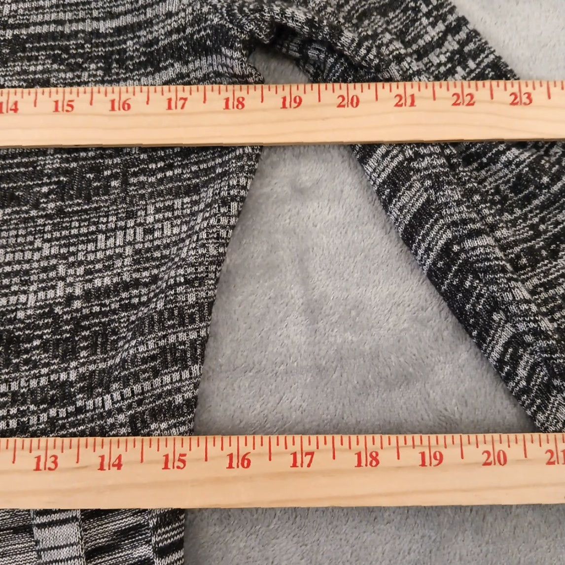 Calvin Klein Calvin Klein Sweater Dress Plus Size 1X Gray Black Striped Long Sleeve Pleated Knit Midi Dress Womens Size XL / US 12-14 / IT 48-50 - 7 Thumbnail