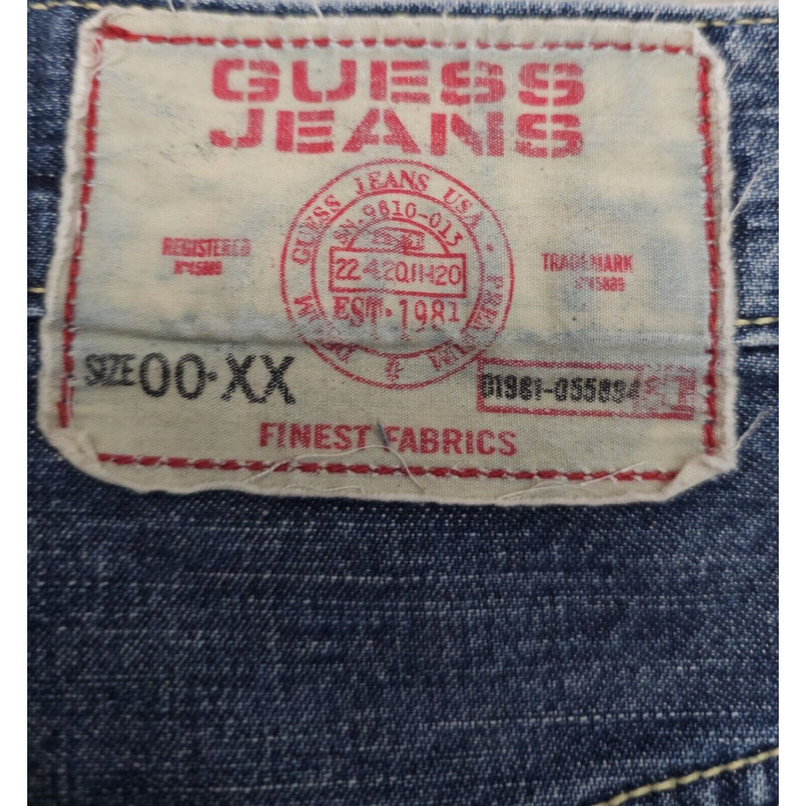 Guess Guess Vintage Jeans Blue Classic 00.XX Straight Denim 90's Size US 30 / EU 46 - 8 Thumbnail