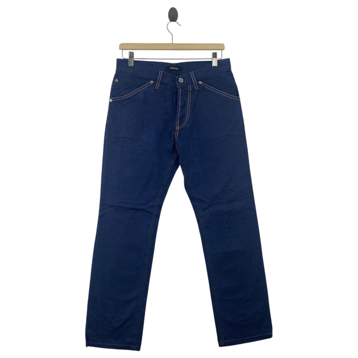 Designer × Versace GIANNI VERSACE Blue jeans Size 32" / US 10 / IT 46 - 1 Thumbnail