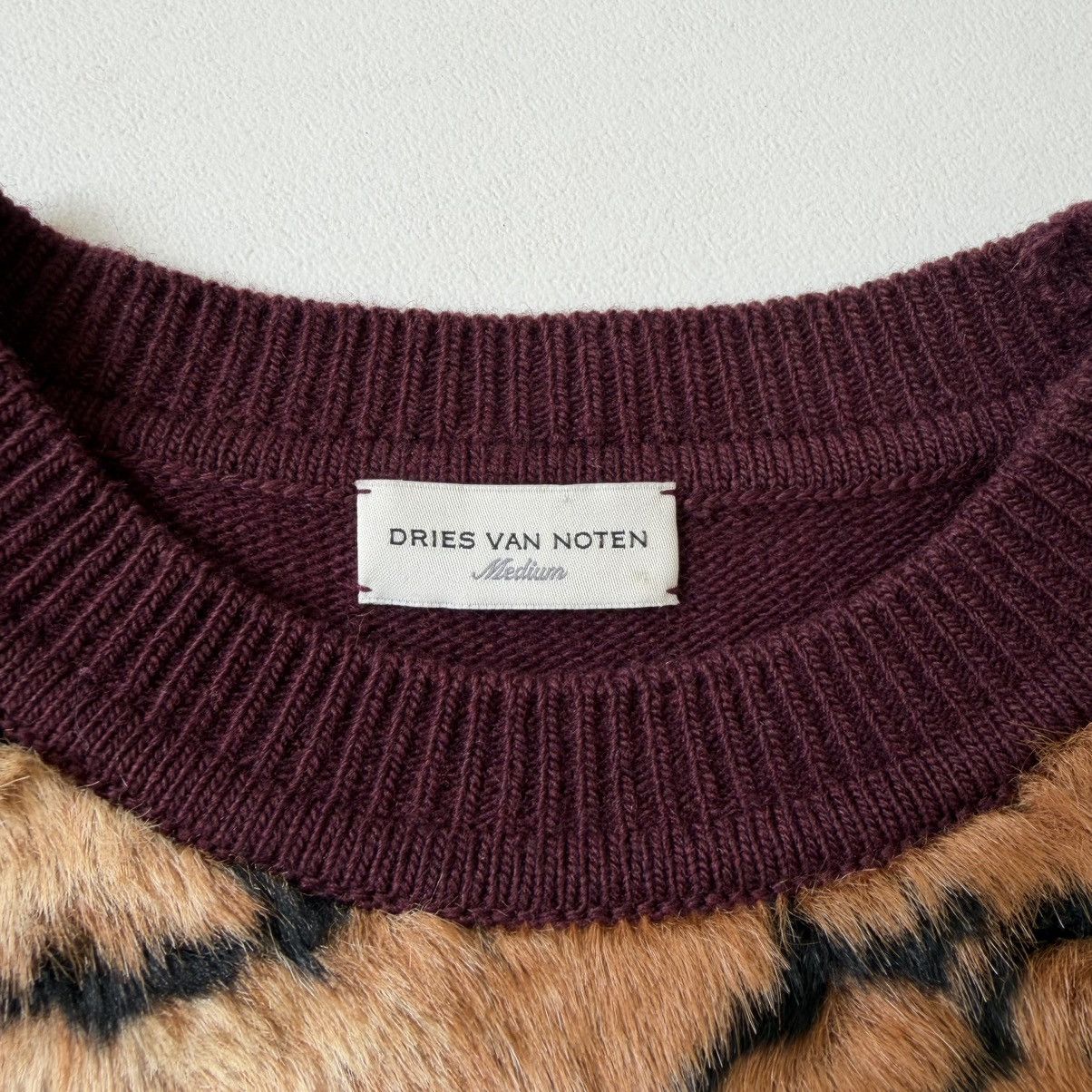 Dries Van Noten A/W 16 ‘Faux Tiger Fur’ Front Sweater Size M / US 6-8 / IT 42-44 - 7 Thumbnail
