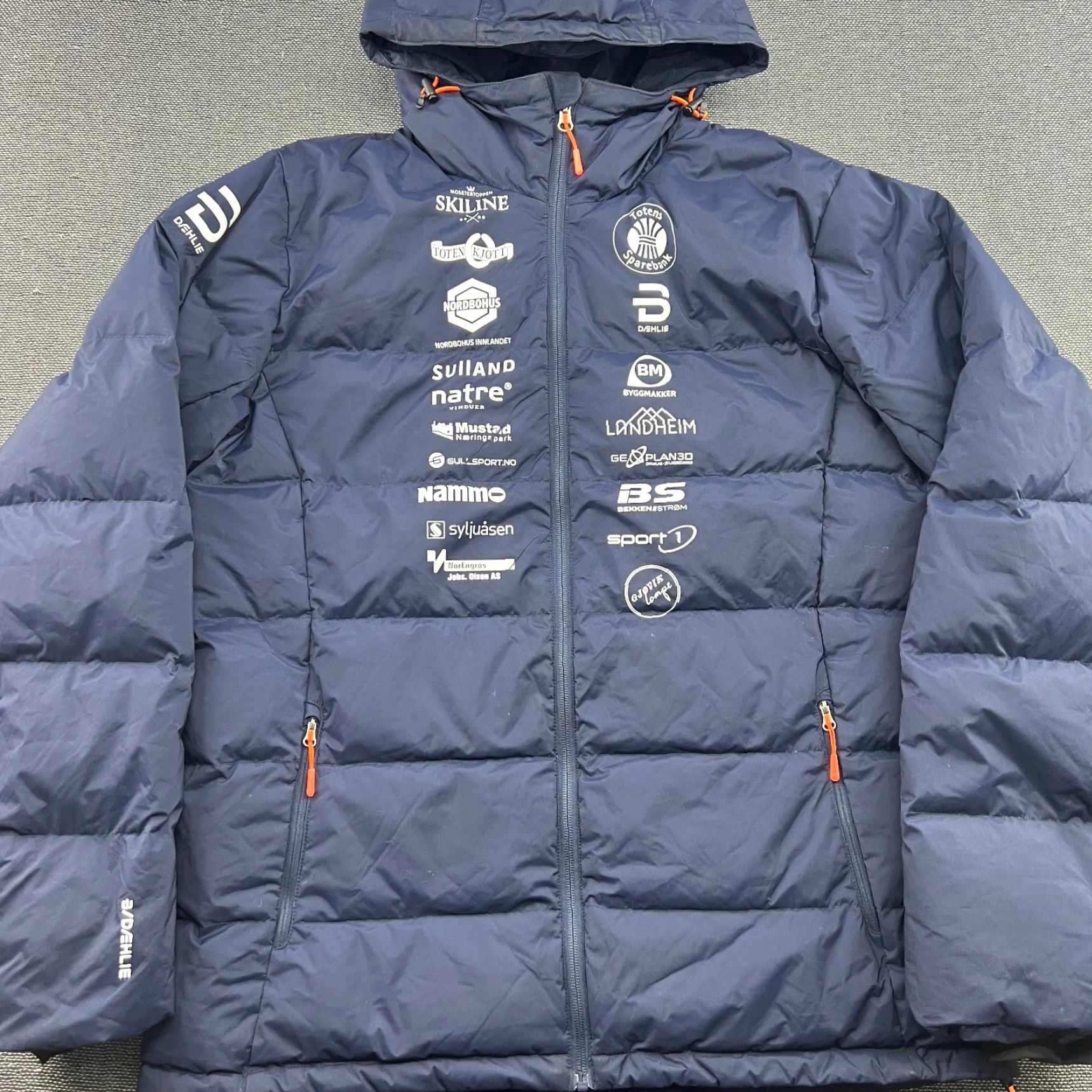 Vintage Bjorn Daehlie Goose Down Mens Jacket XL Hooded XC Blue Thermal Puffer Ski Winter Jacket Size US XL / EU 56 / 4 - 2 Thumbnail
