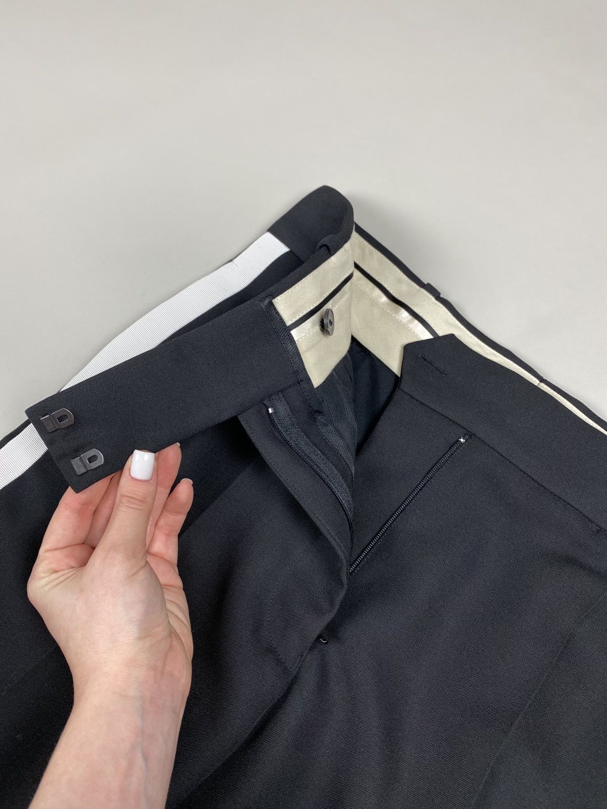 Haider Ackermann BNWT! Haider Ackermann Fleece Wool Dress Pants Trousers Size 25" / US 0 / IT 36 - 14 Thumbnail