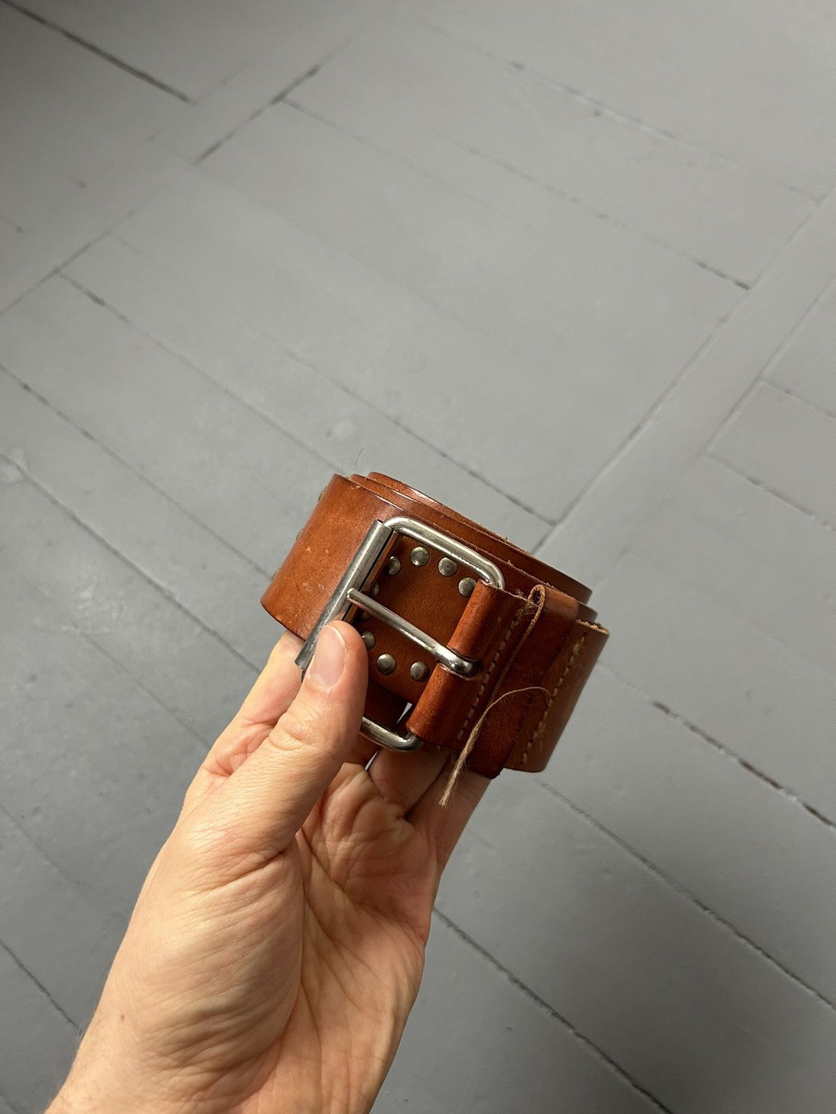 Japanese Brand × Leather Leather belt We could be heroes Size ONE SIZE - 1 Thumbnail