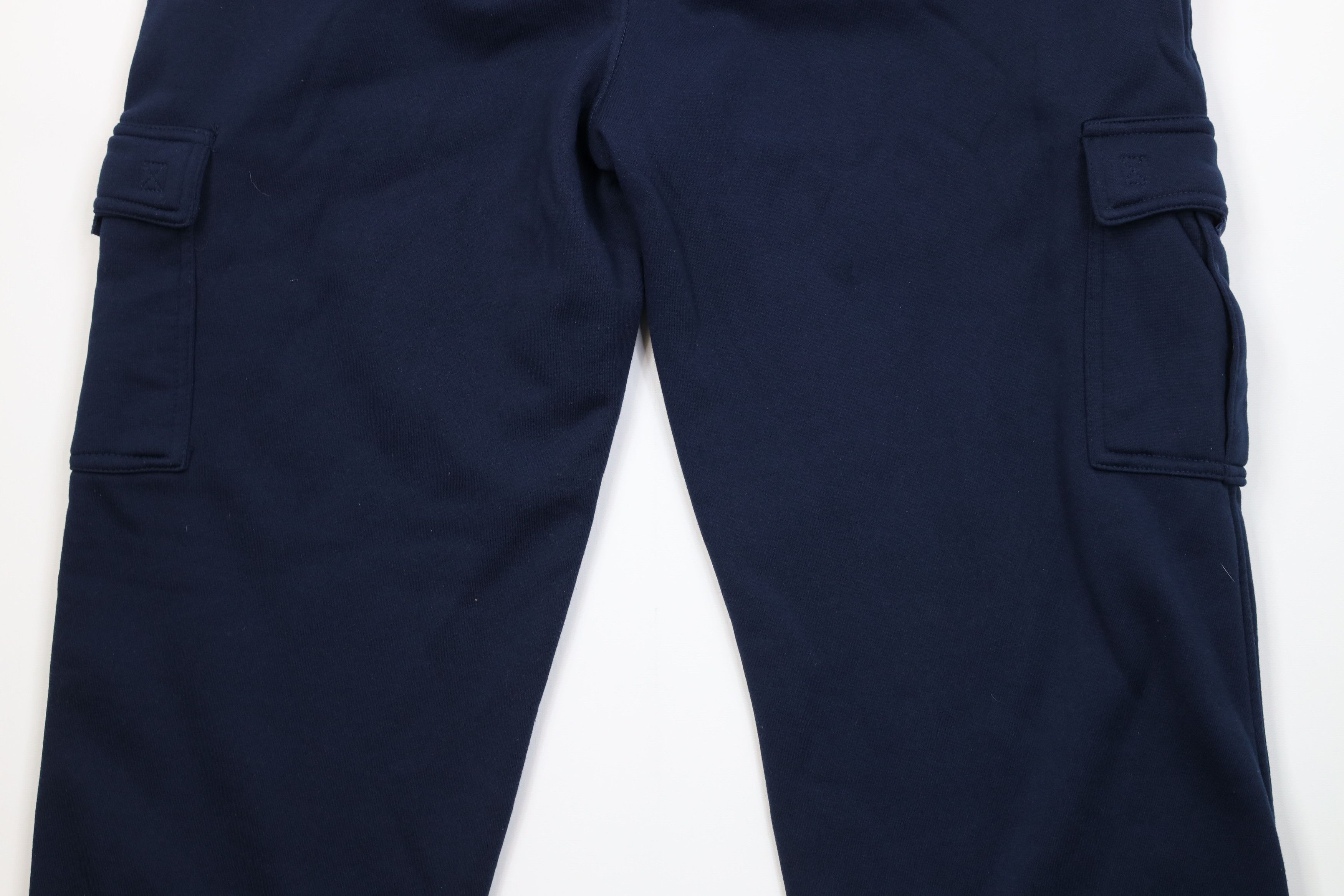 Vintage Vintage 90s Y2K Streetwear Wide Leg Cargo Sweatpants Blue Size US 38 / EU 54 - 10 Thumbnail