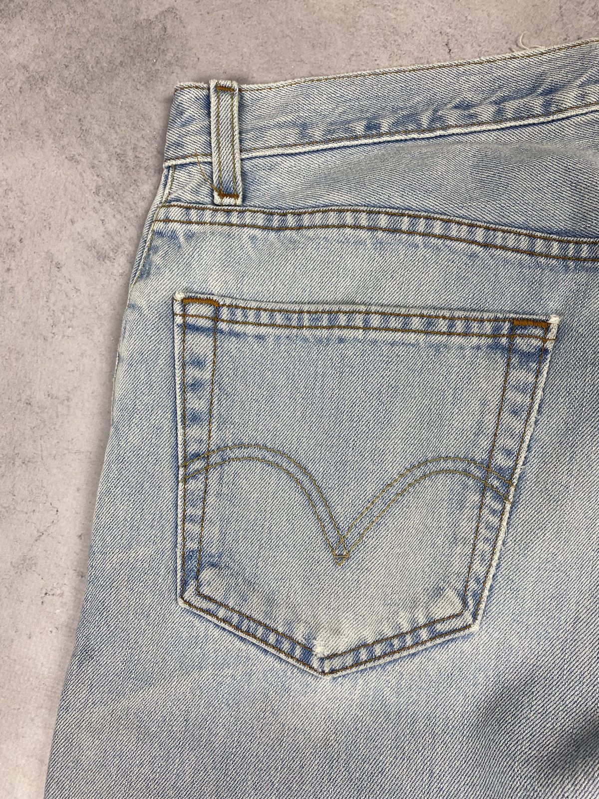 Levi's × Vintage Vintage Levis 505 Regular Fit Dissected Blue Denim Jeans Size US 34 / EU 50 - 5 Thumbnail