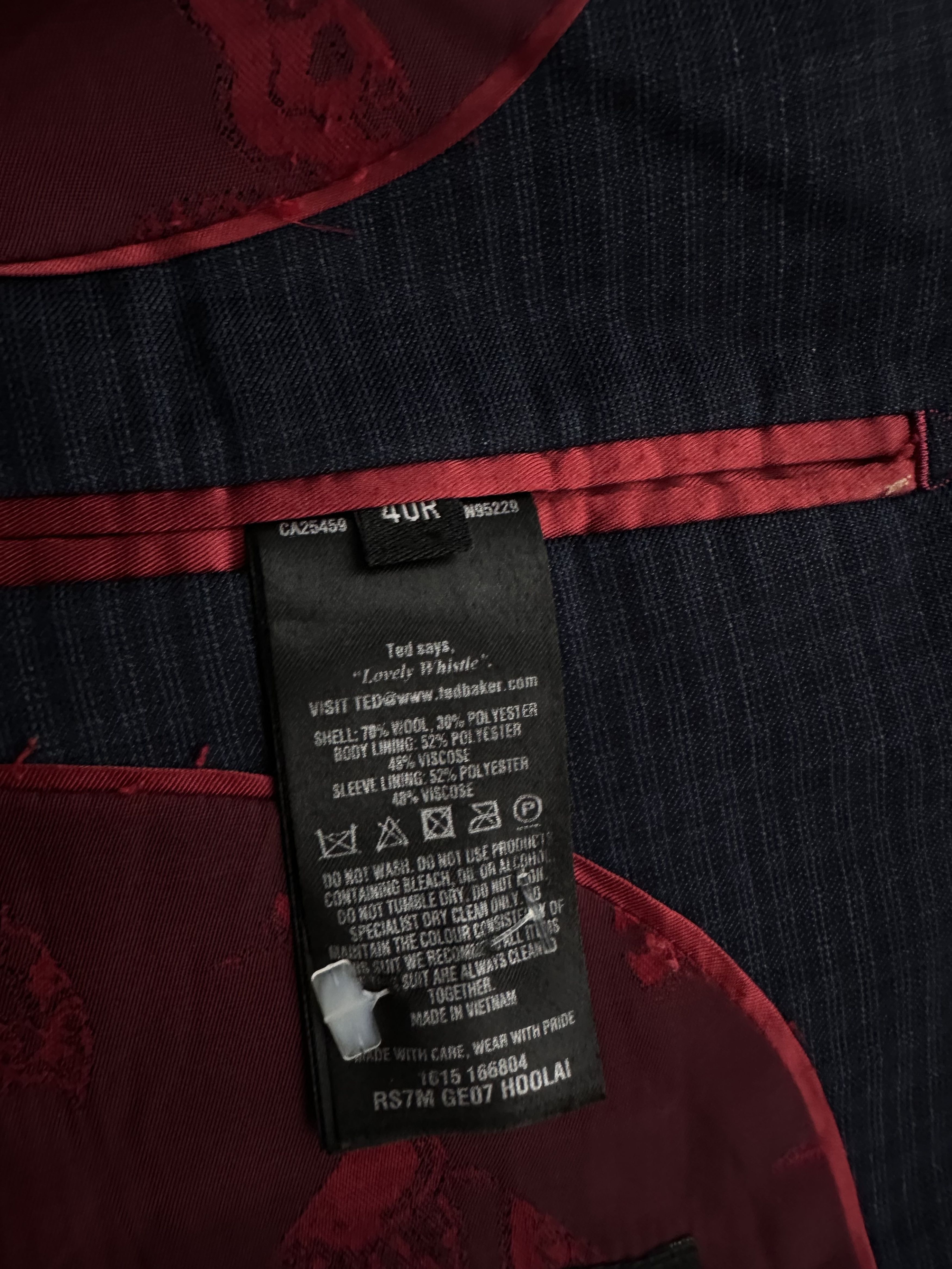Ted Baker Ted Baker Suit Size 40R - 6 Thumbnail