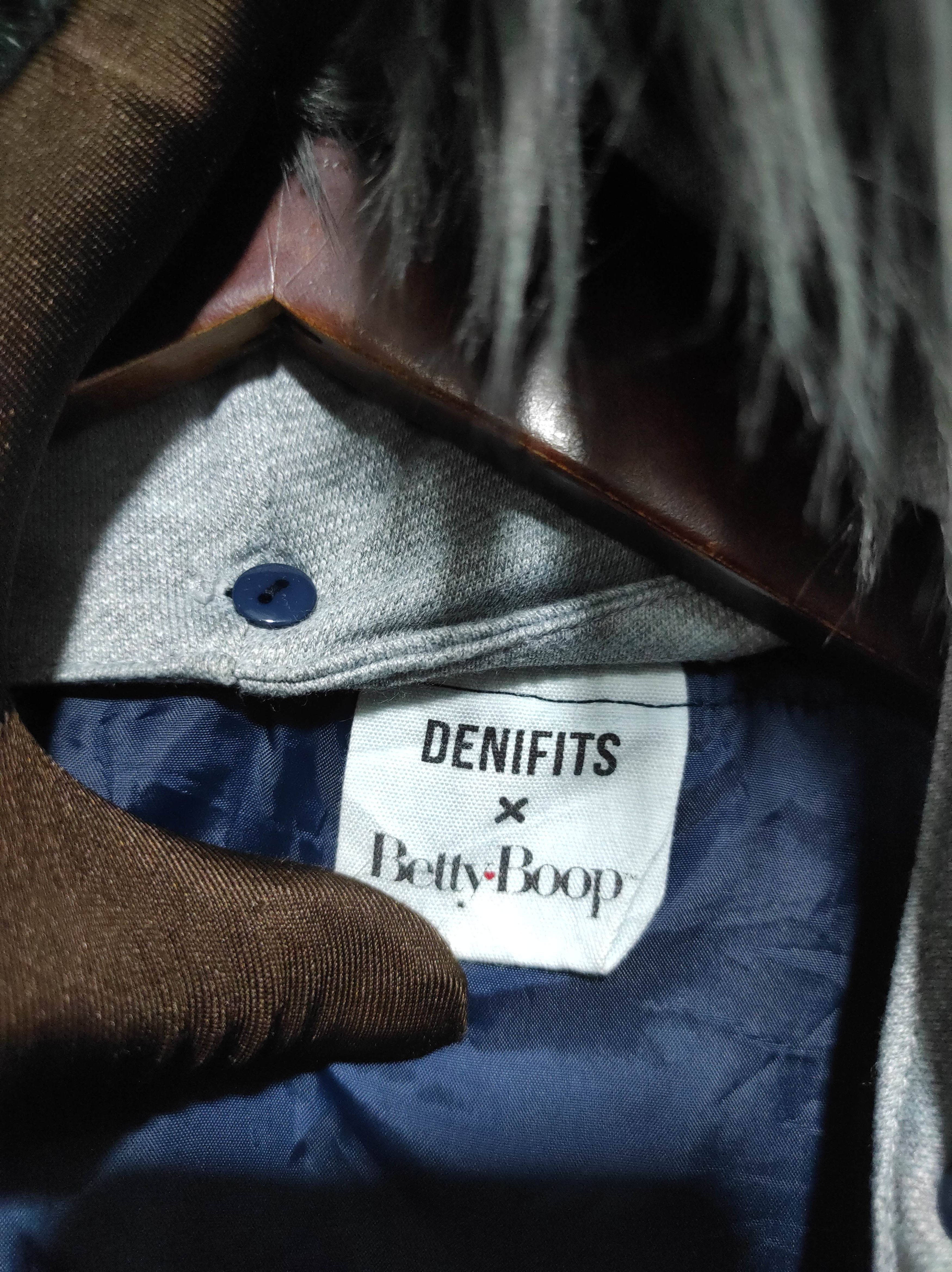 Anime Denifits x Betty boop Bomber Denim Zip Fur Hoodie Jacket Size US M / EU 48-50 / 2 - 10 Thumbnail