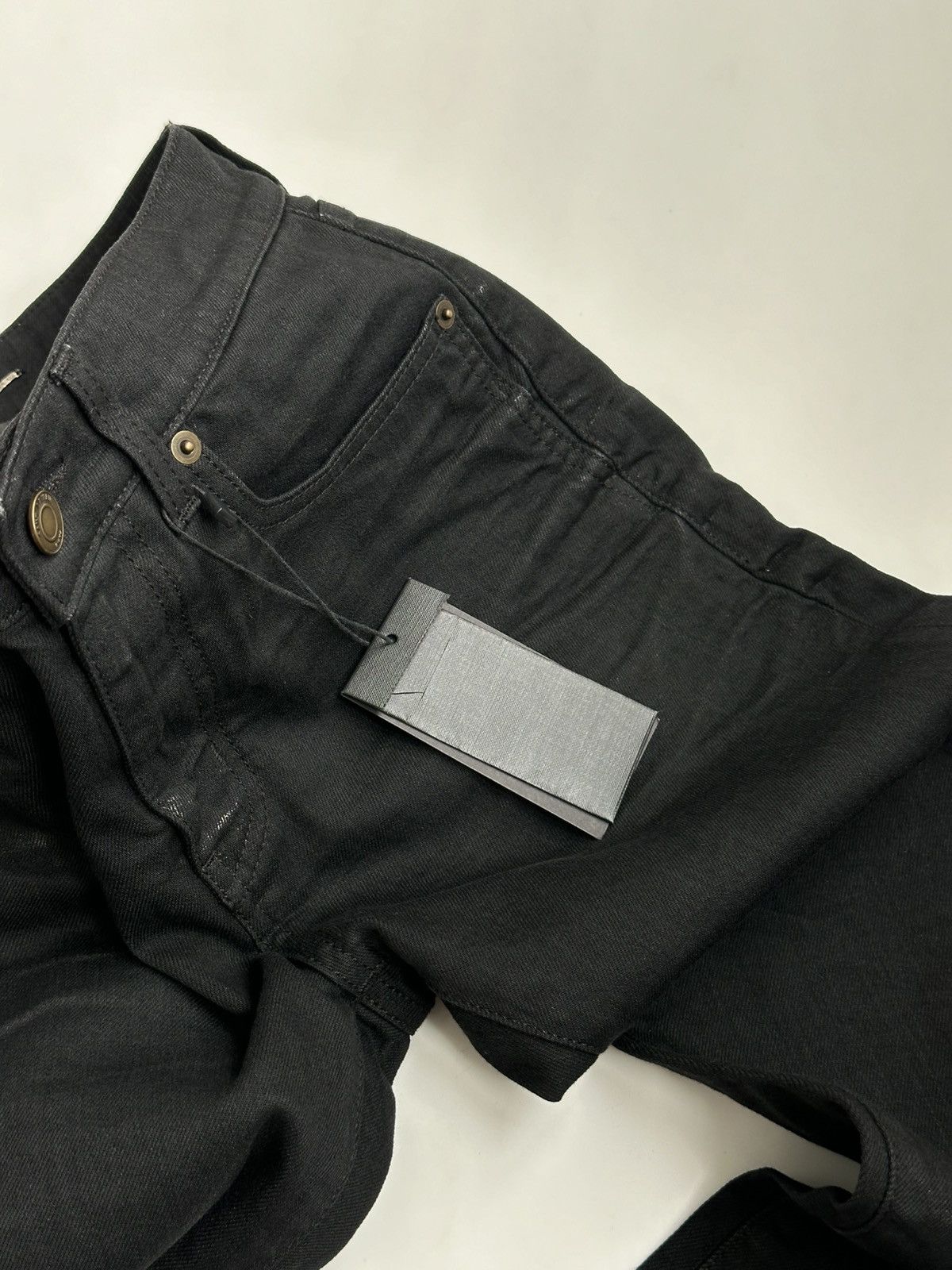 Saint Laurent Paris *NEW* SAINT LAURENT $860 SS20 Silver Coated Skinny Jeans D24 Size US 28 / EU 44 - 23 Thumbnail