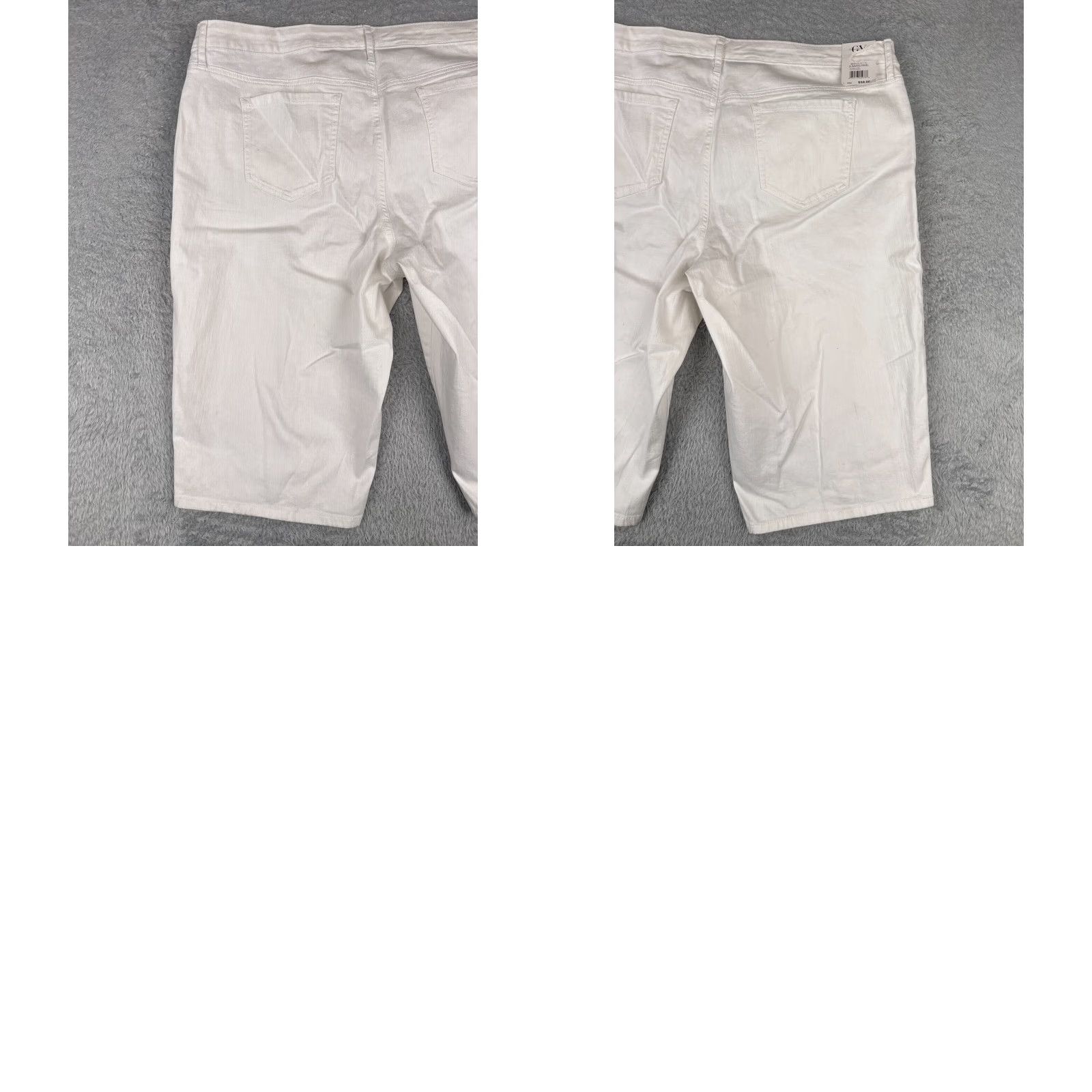 Gloria Vanderbilt Gloria Vanderbilt Shorts Womens 20W White Kaia Skimmer Button Fly Cotton 44x16 Shirt Womens 20W White Skimmer Denim Casual Beach 90s? Size 42" / US 20 - 10 Thumbnail