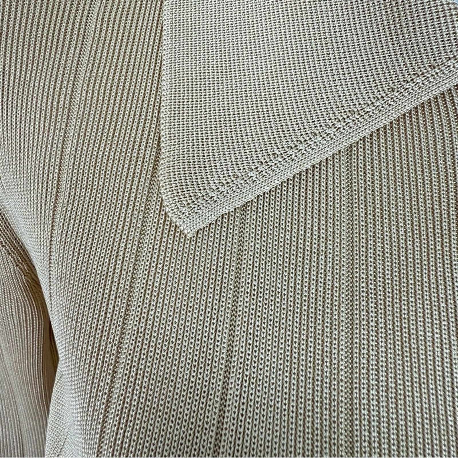 St. John St.John women beige cardigan size M Authentic Retail 750$ Size M / US 6-8 / IT 42-44 - 4 Thumbnail