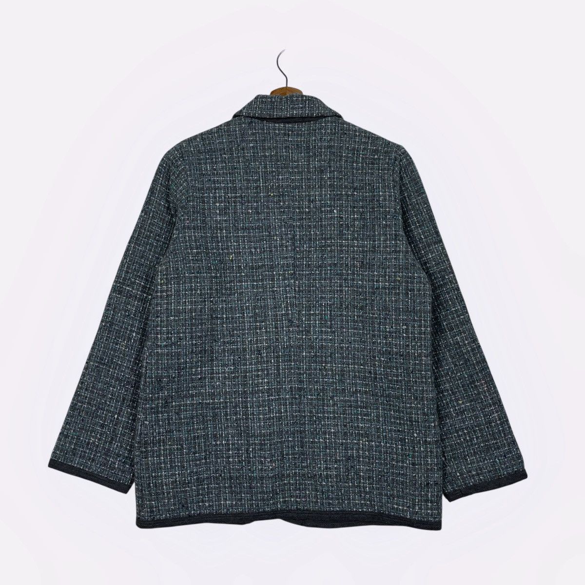 Yohji Yamamoto Yohji Yamamoto Y’s For Living Tweed Wool Jacket Size M / US 6-8 / IT 42-44 - 7 Thumbnail