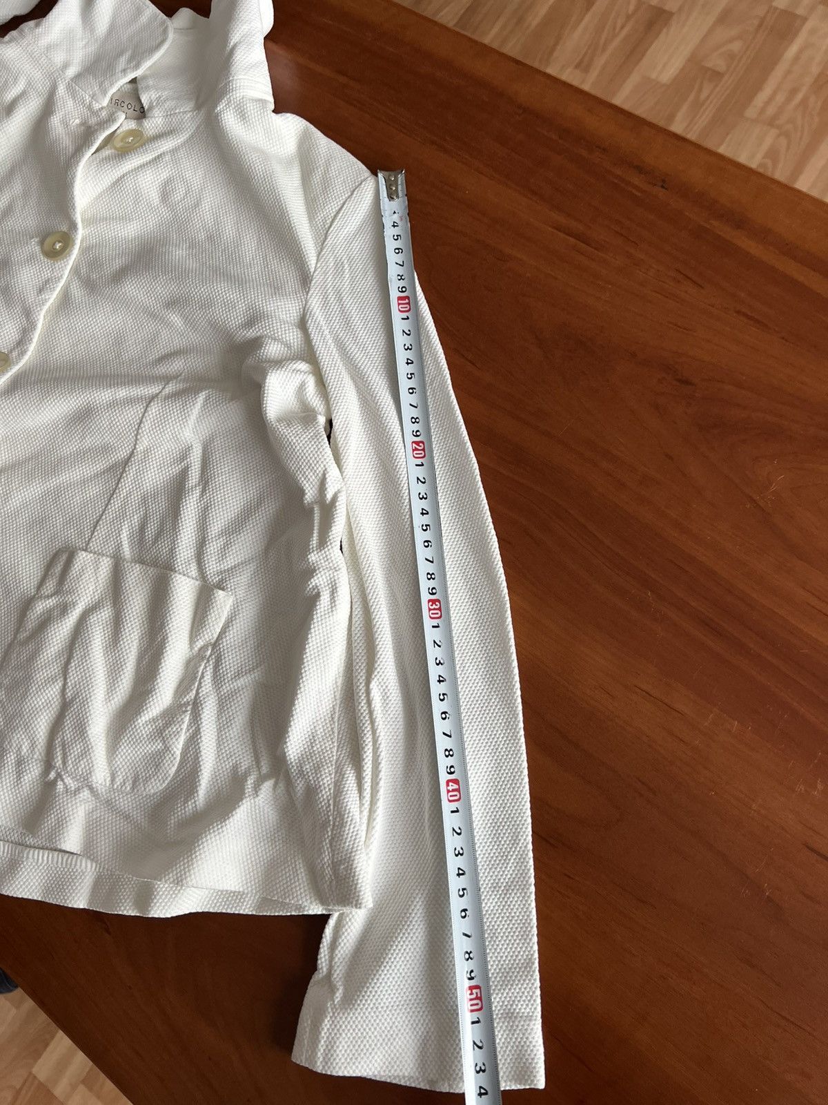 Circolo 1901 CIRCOLO 1901 WHITE CLASSIC COTTON BLEND DUTTON BLAZER JACKET Size S / US 4 / IT 40 - 18 Thumbnail