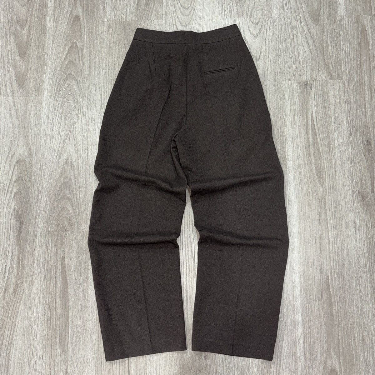 Other Womens Brown High Waisted Pleated Trousers Straight Leg Size 26" / US 2 / IT 38 - 3 Thumbnail