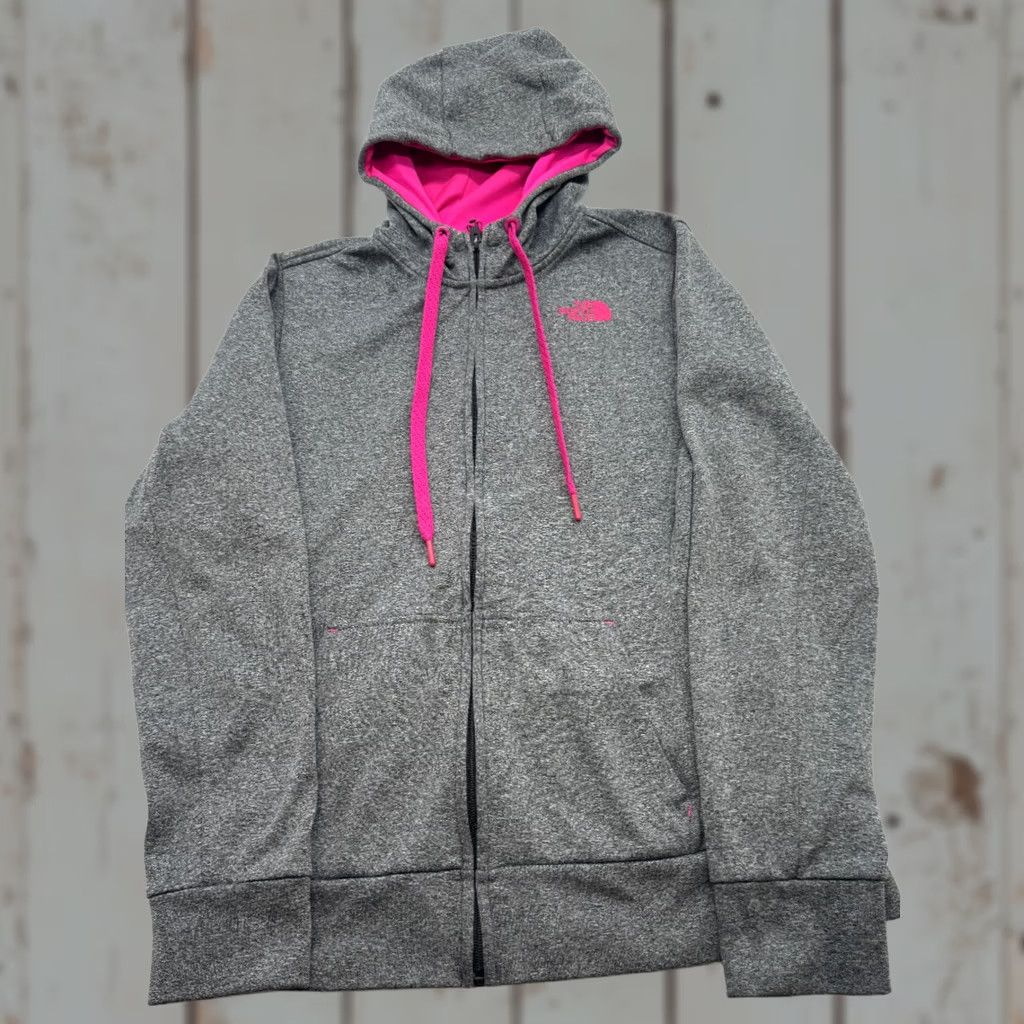 The North Face The North Face Hoodie Logo Womens Size M Gray Pink Logo 2278 Size M / US 6-8 / IT 42-44 - 1 Thumbnail